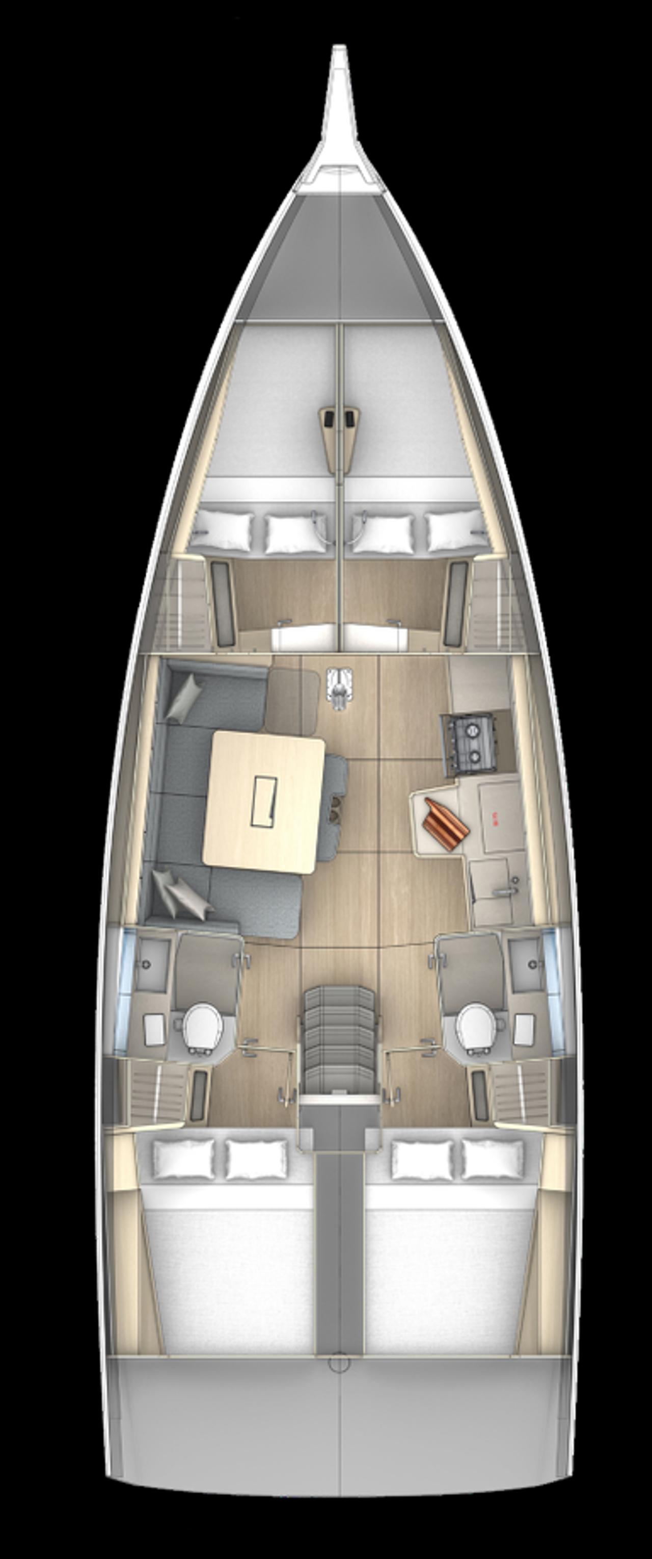 Noleggio Dufour 41 - 4 cab. "Aniela" a Trogir | Nautilus - Slika 2