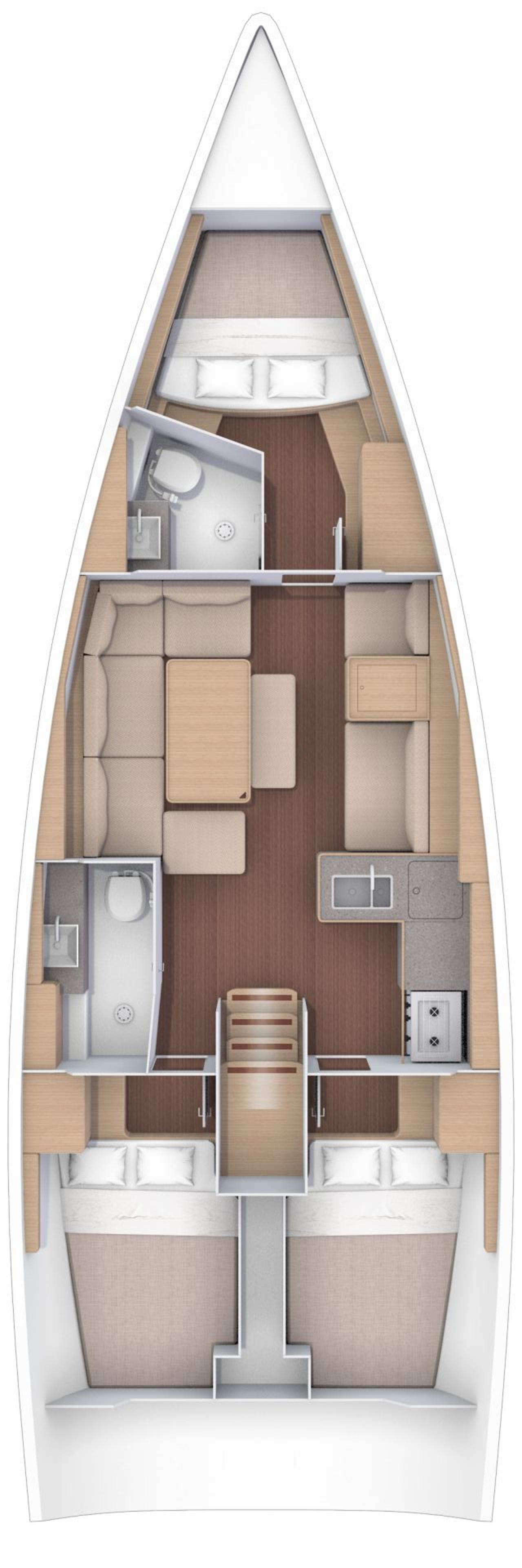 Najam Dufour 412 GL "Mona" u destinaciji Trogir | Nautilus - Slika 2