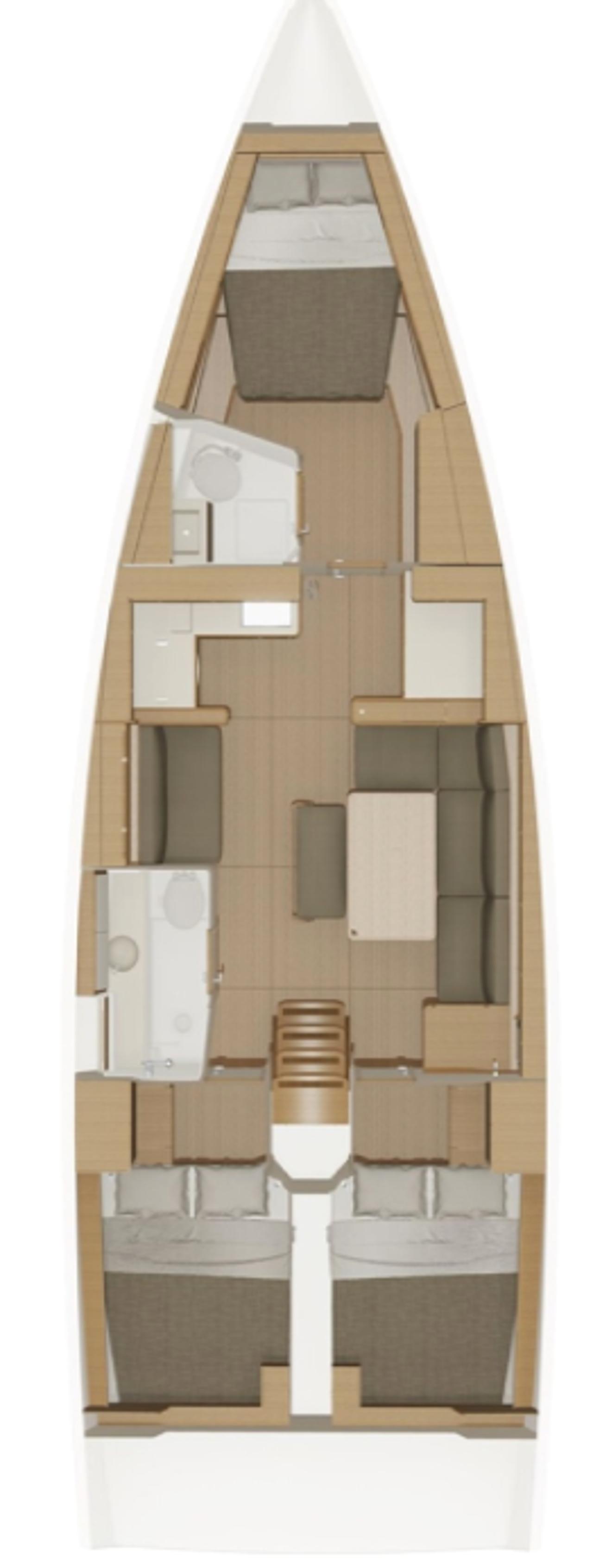 Najam Dufour 430 - 3 cab. "Maryland" u destinaciji Šibenik | Nautilus - Slika 2