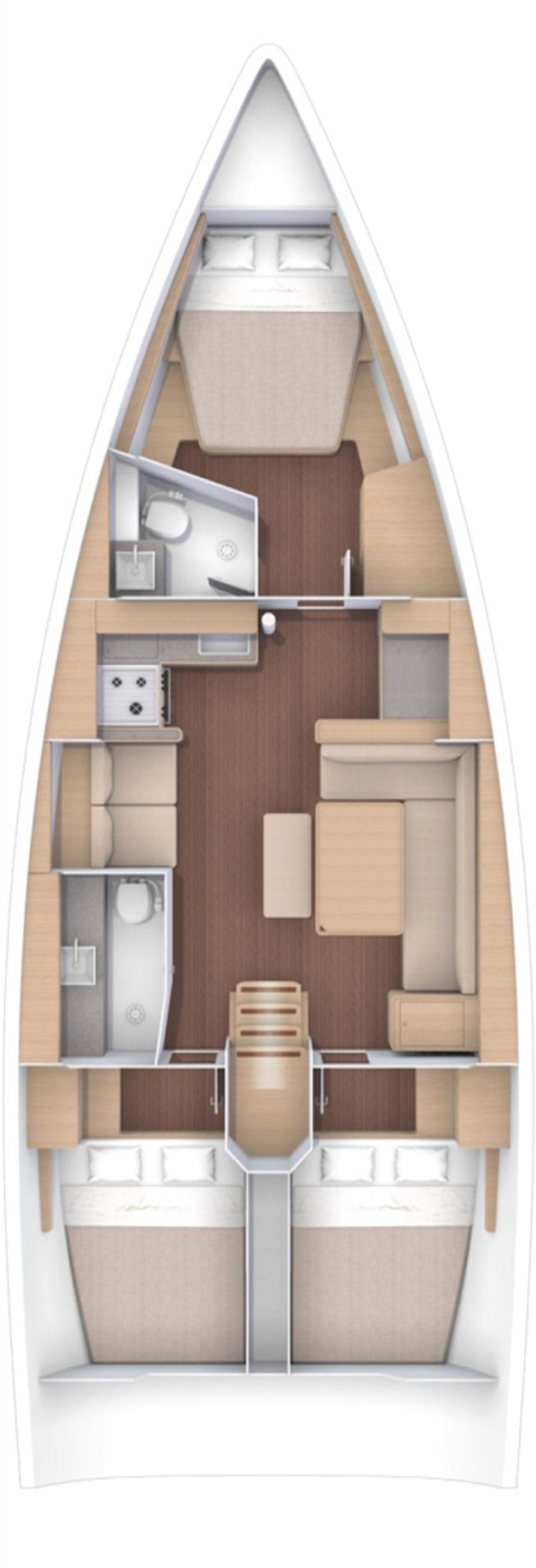 Najam Dufour 430 - 3 cab. "Seeadler" u destinaciji Vodice | Nautilus - Slika 2