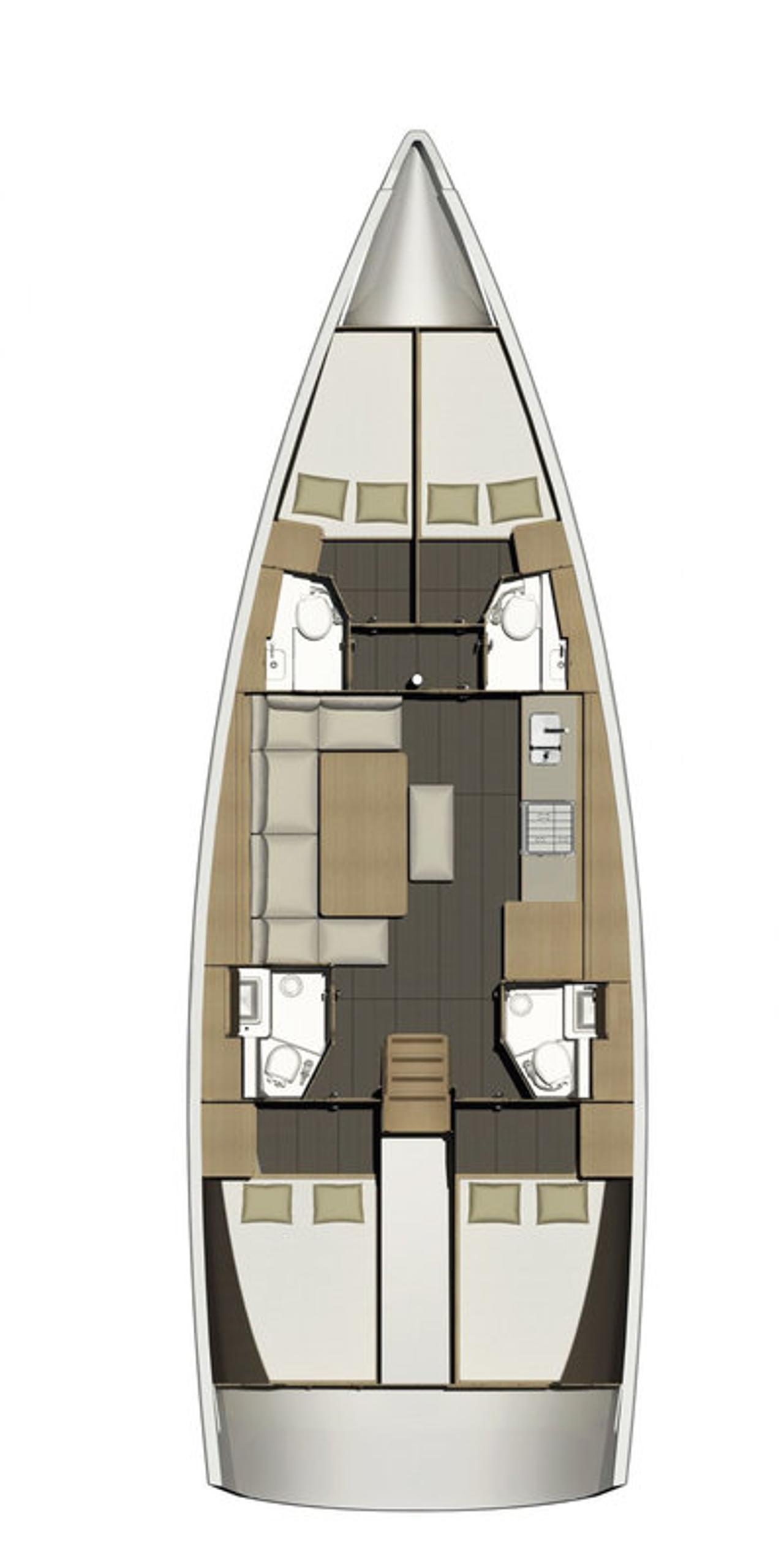 Noleggio Dufour 460 GL "Santa Rosa" a Trogir | Nautilus - Slika 2