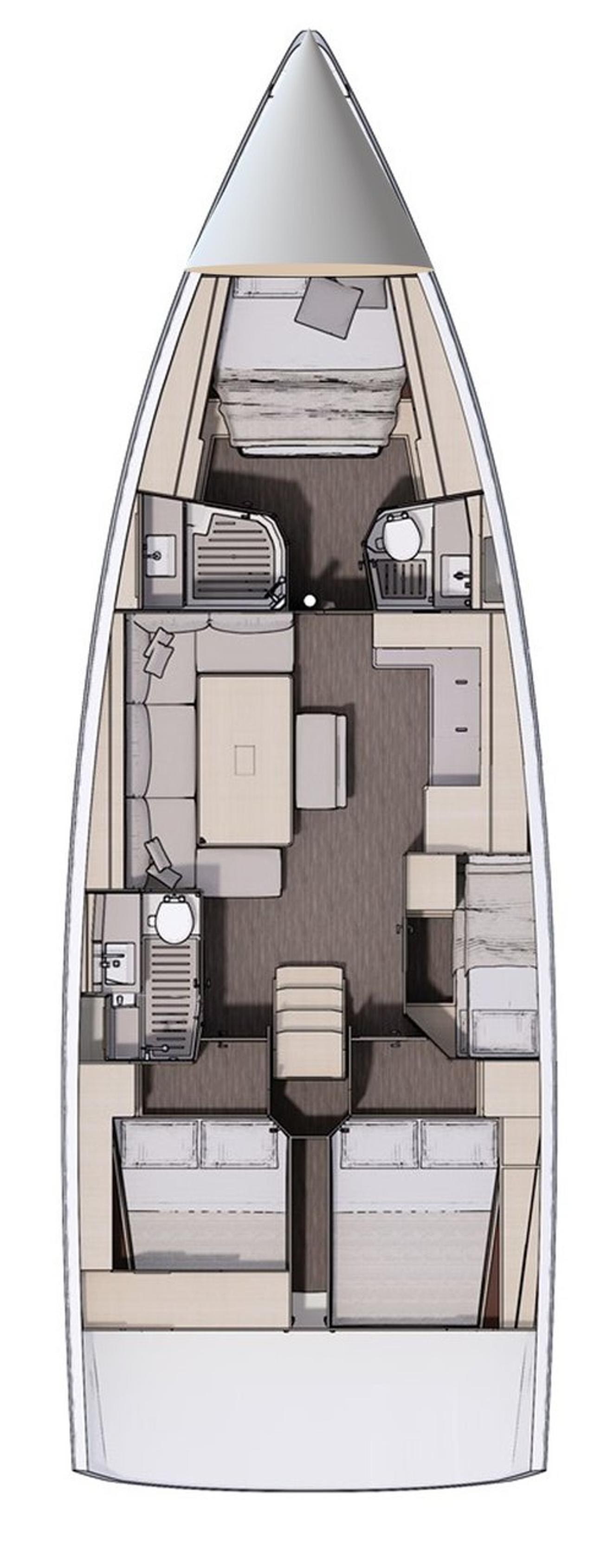 Najam Dufour 470 - 4 cab. "Ariel" u destinaciji Vodice | Nautilus - Slika 2
