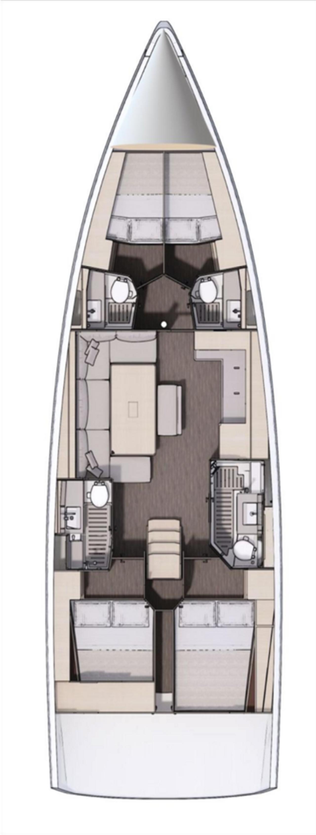 Charter Dufour 470 - 4 cab. "Luisa" in Trogir | Nautilus - Slika 2