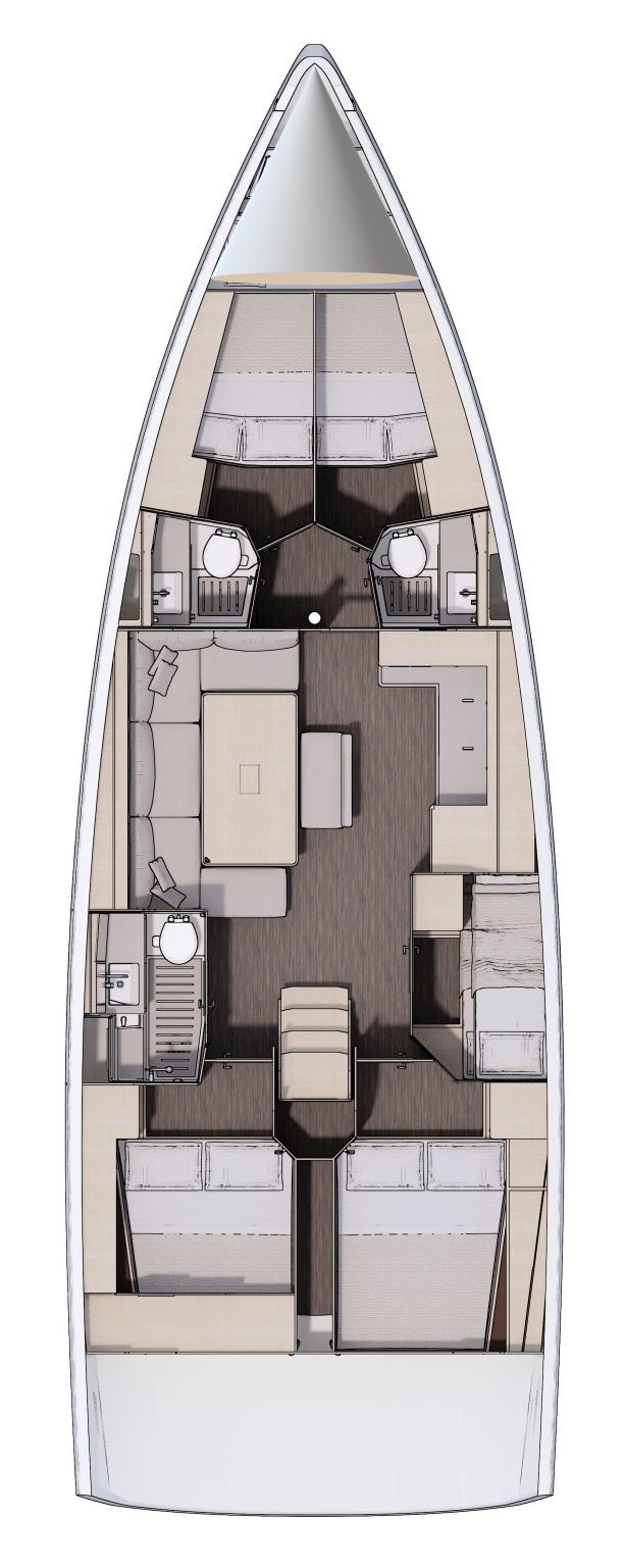 Noleggio Dufour 470 - 5 cab. "Chill Course" a Trogir | Nautilus - Slika 2