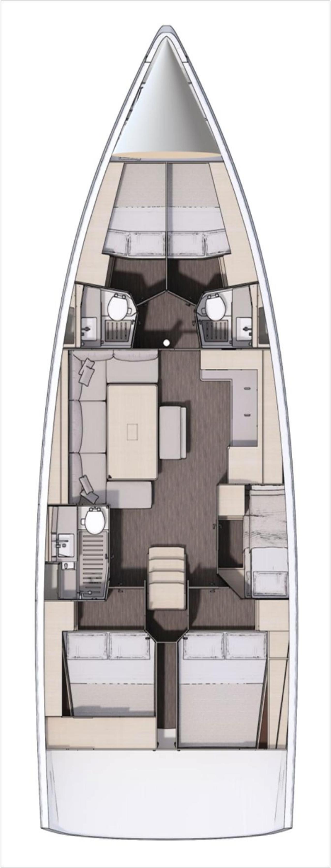 Charter Dufour 470 - 5 cab. "Shooting Star" in Vodice | Nautilus - Slika 2