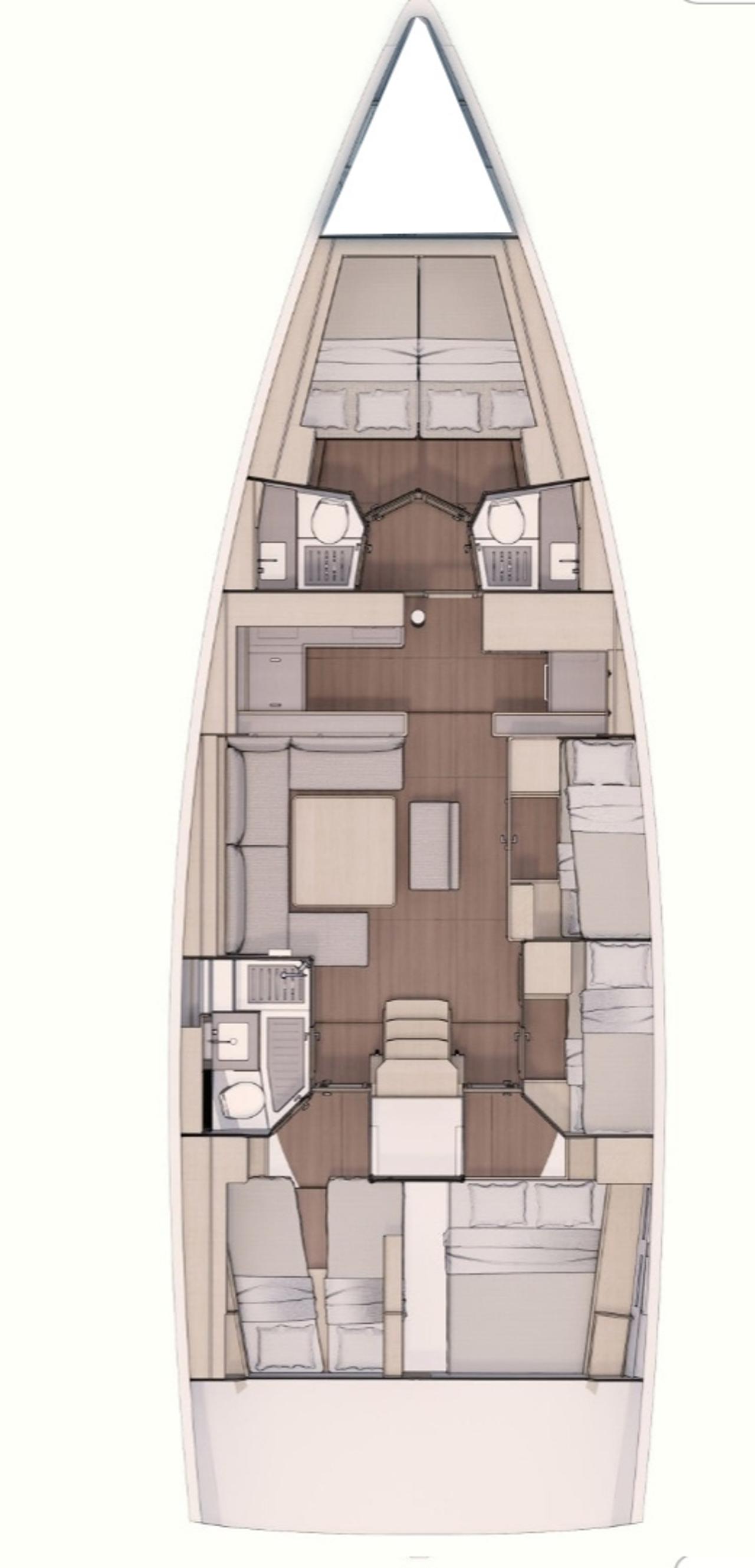 Noleggio Dufour 530 - 6 cab. "Kasper" a Vodice | Nautilus - Slika 2