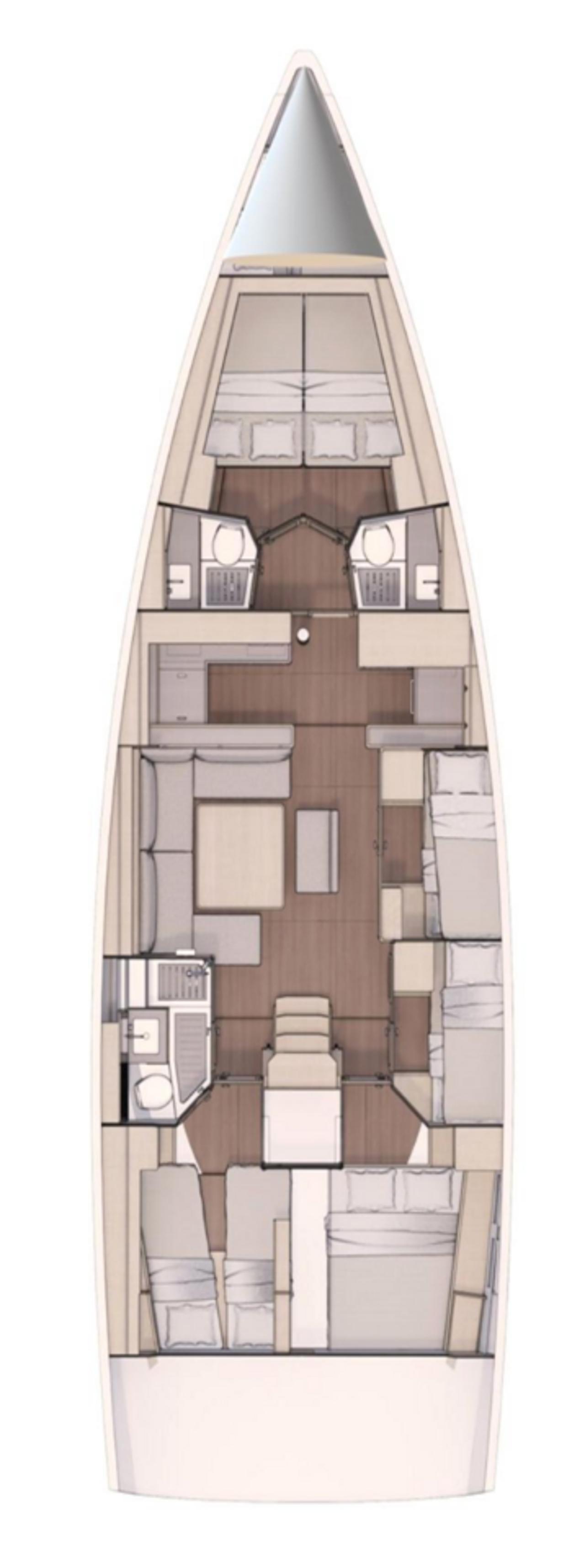 Charter Dufour 530 - 6 cab. "Skadi" in Trogir | Nautilus - Slika 2
