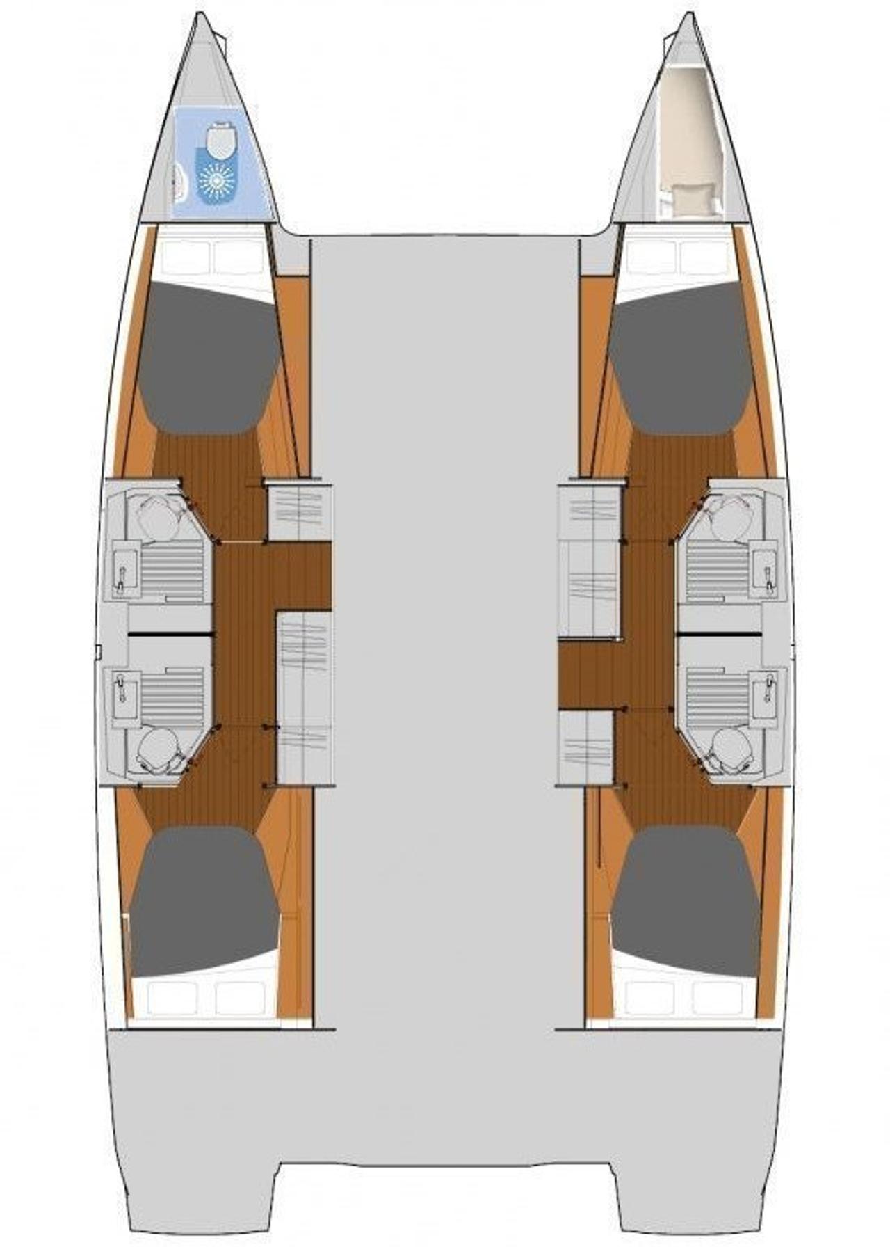 Noleggio Fountaine Pajot Astrea 42 - 4 + 1 cab. "Crazy Diamond" a Seget Donji | Nautilus - Slika 2