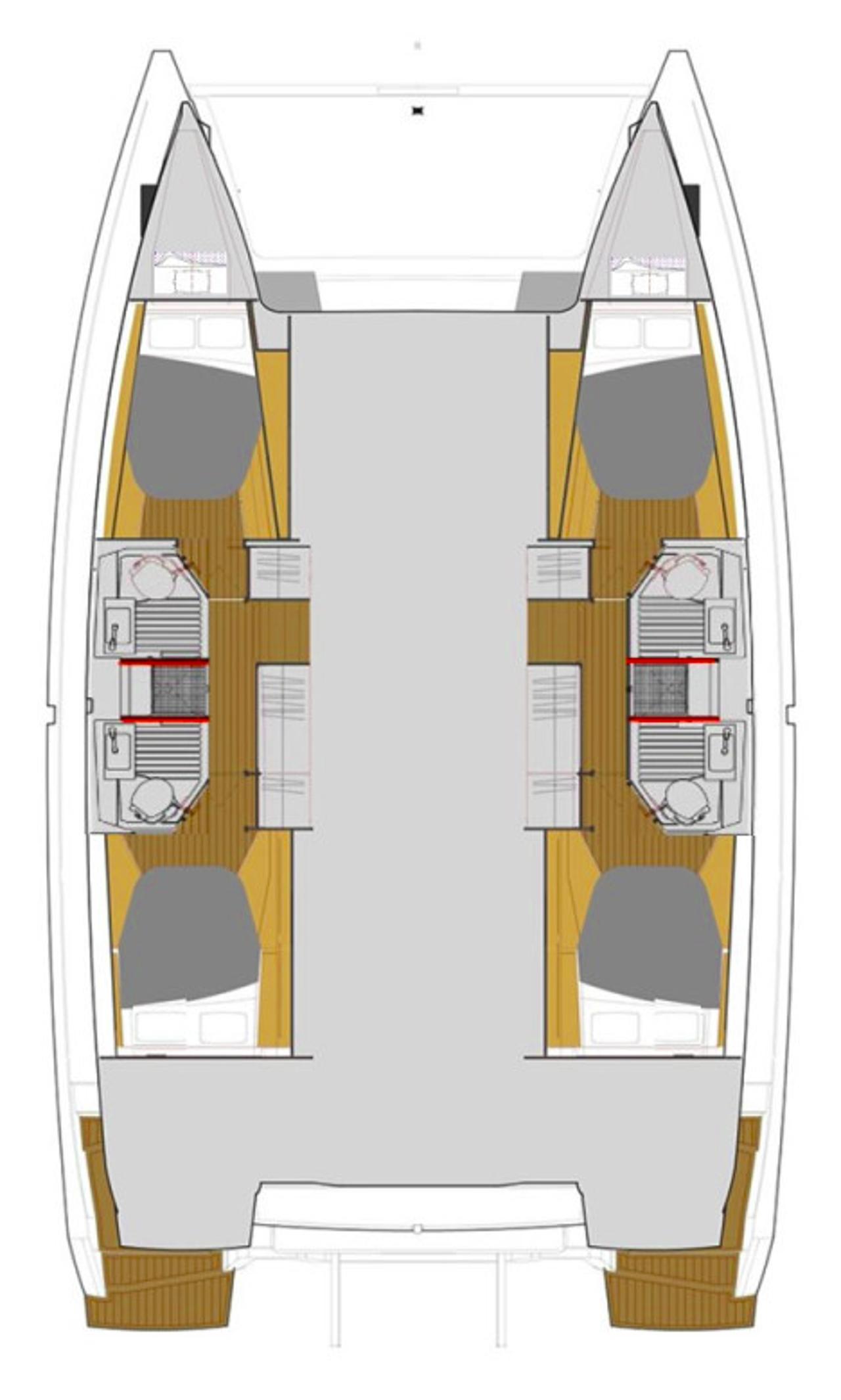 Noleggio Fountaine Pajot Astrea 42 - 4 + 2 cab. "Mouse" a Rogoznica | Nautilus - Slika 2