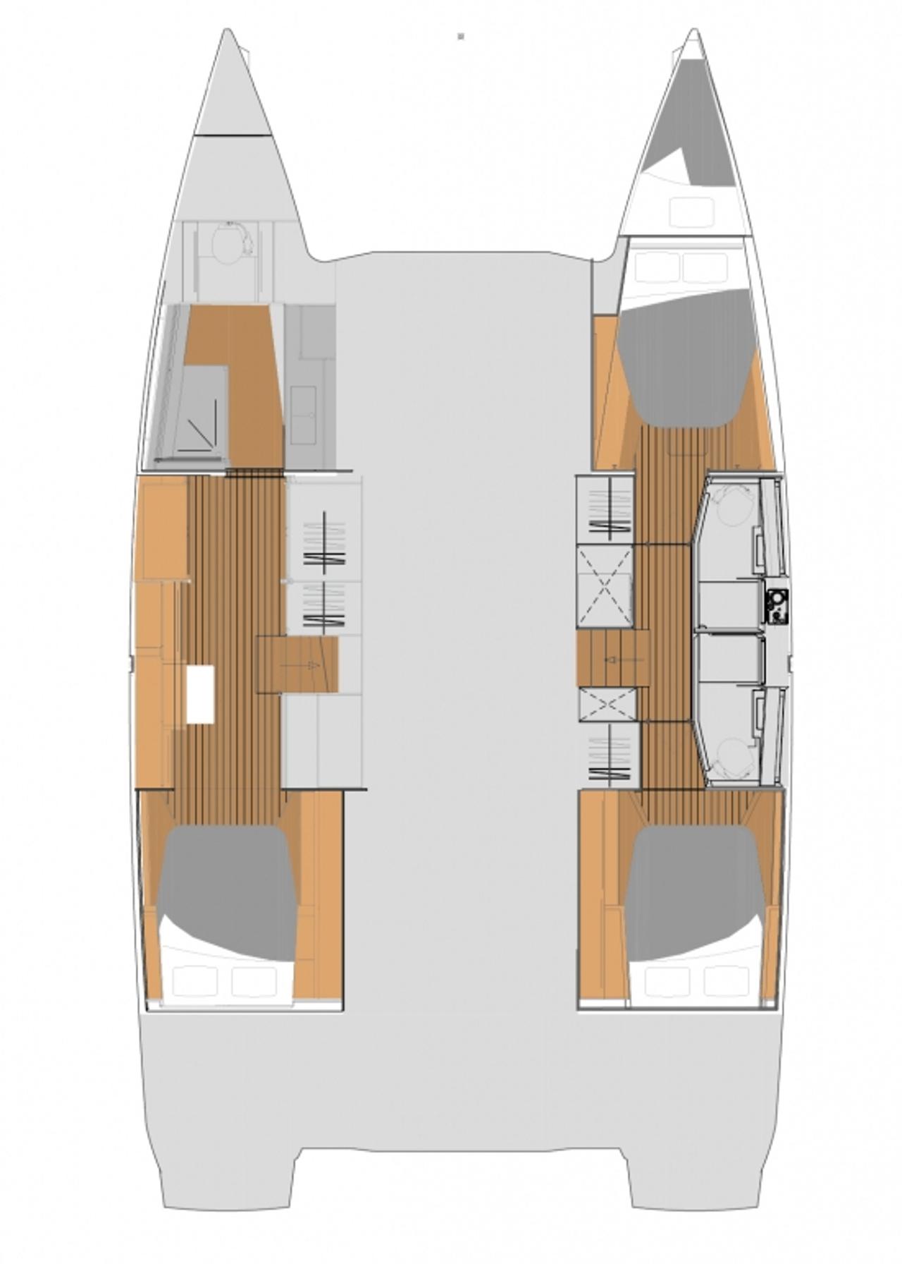 Noleggio Fountaine Pajot Elba 45 - 3 cab. "Caramita" a Punat | Nautilus - Slika 2