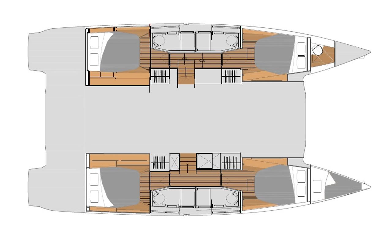Charter Fountaine Pajot Elba 45 - 4 + 1 cab. "Summer Flow" in Seget Donji | Nautilus - Slika 2