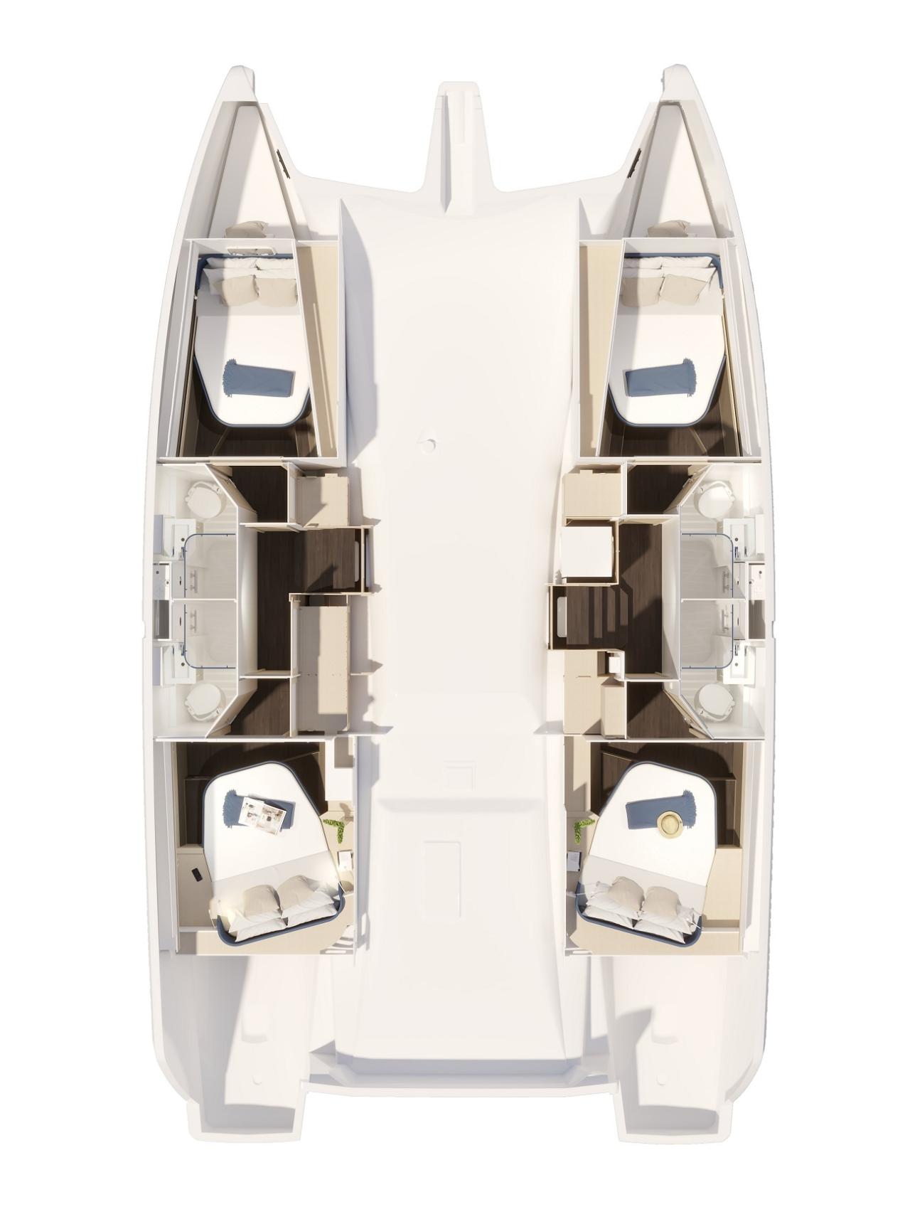 Charter Fountaine Pajot FP 44 Quatuor - 4 + 2 cab. "Skywalker" in Seget Donji | Nautilus - Slika 2