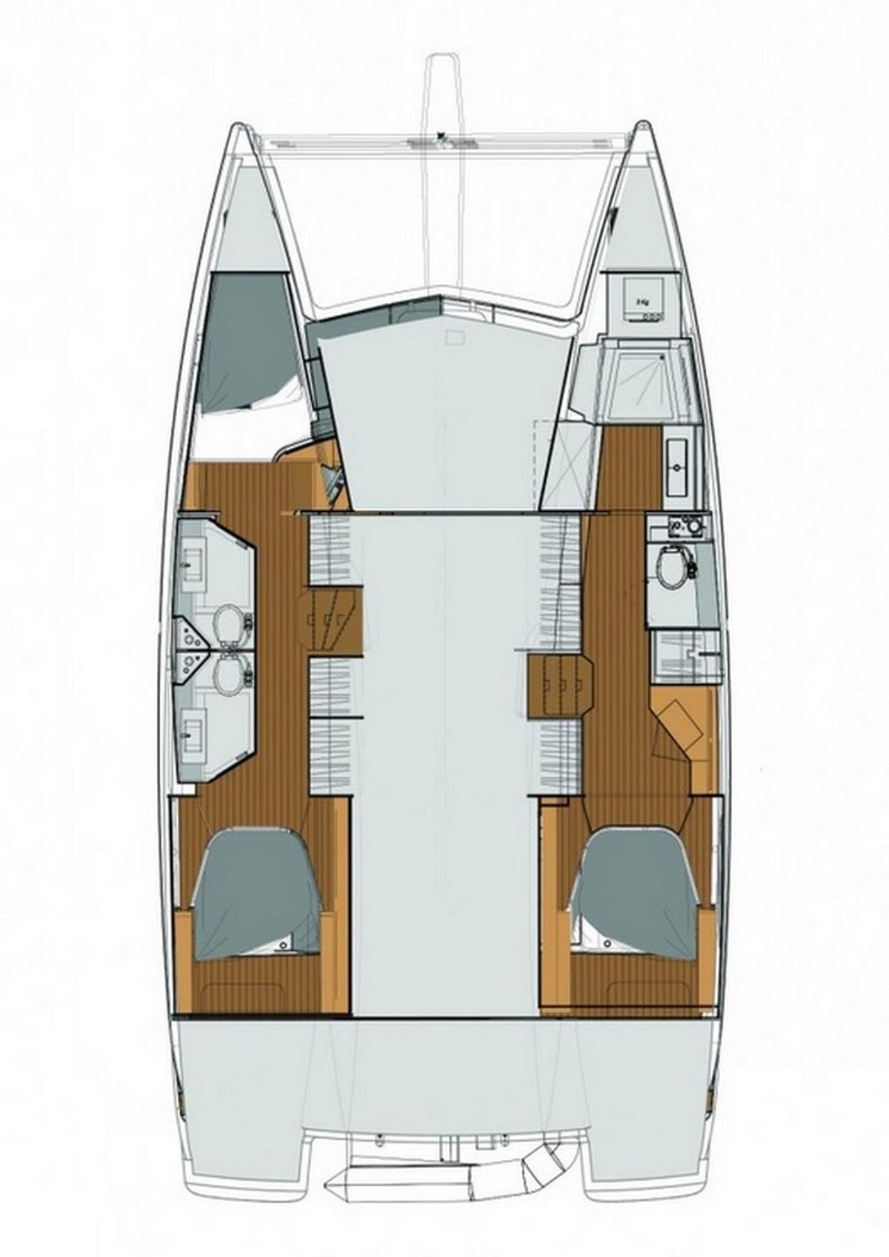 Noleggio Fountaine Pajot Lucia 40 - 3 cab. "Nala" a Seget Donji | Nautilus - Slika 2