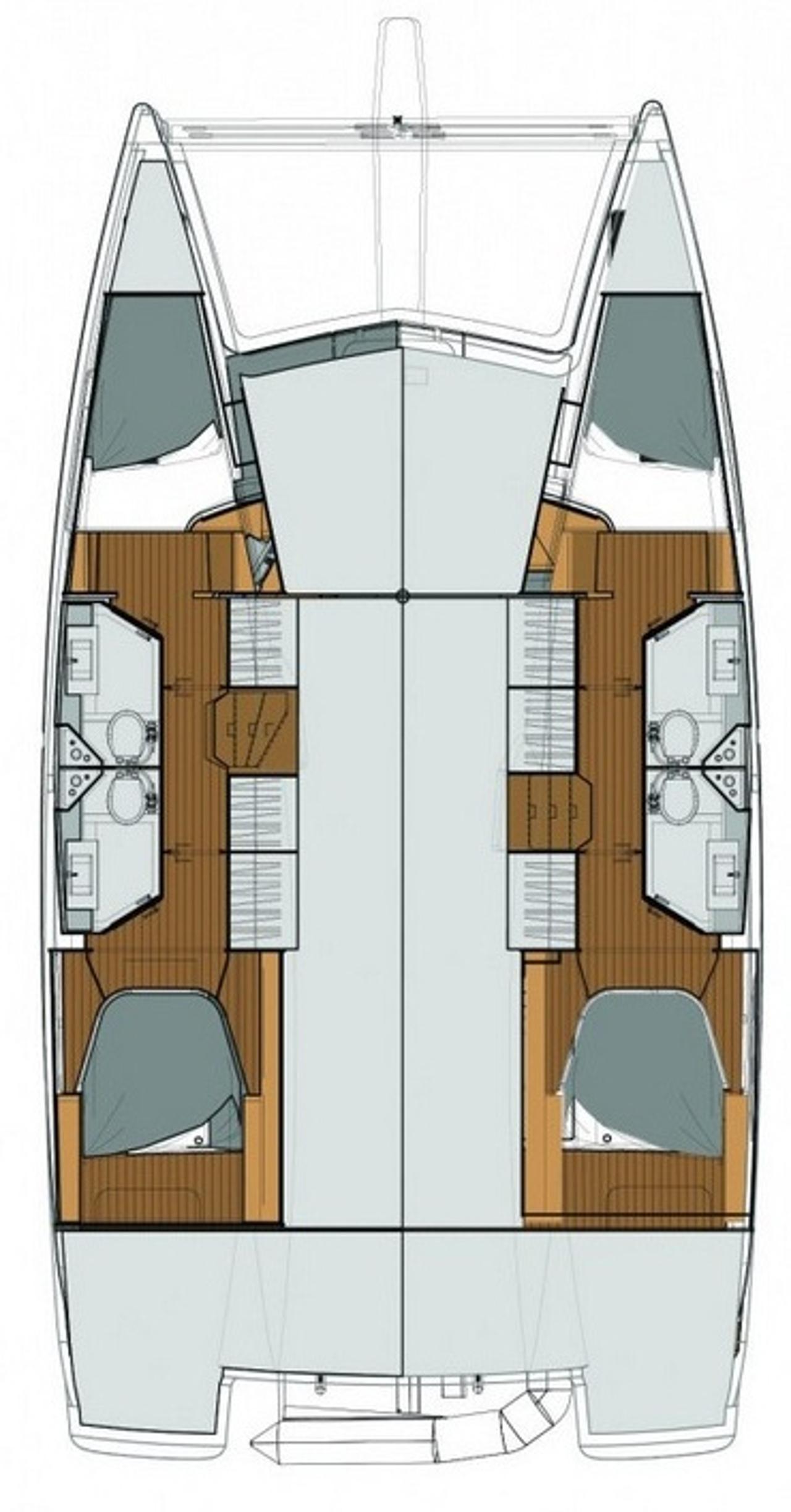 Noleggio Fountaine Pajot Lucia 40 - 4 cab. "Why Not" a Trogir | Nautilus - Slika 3