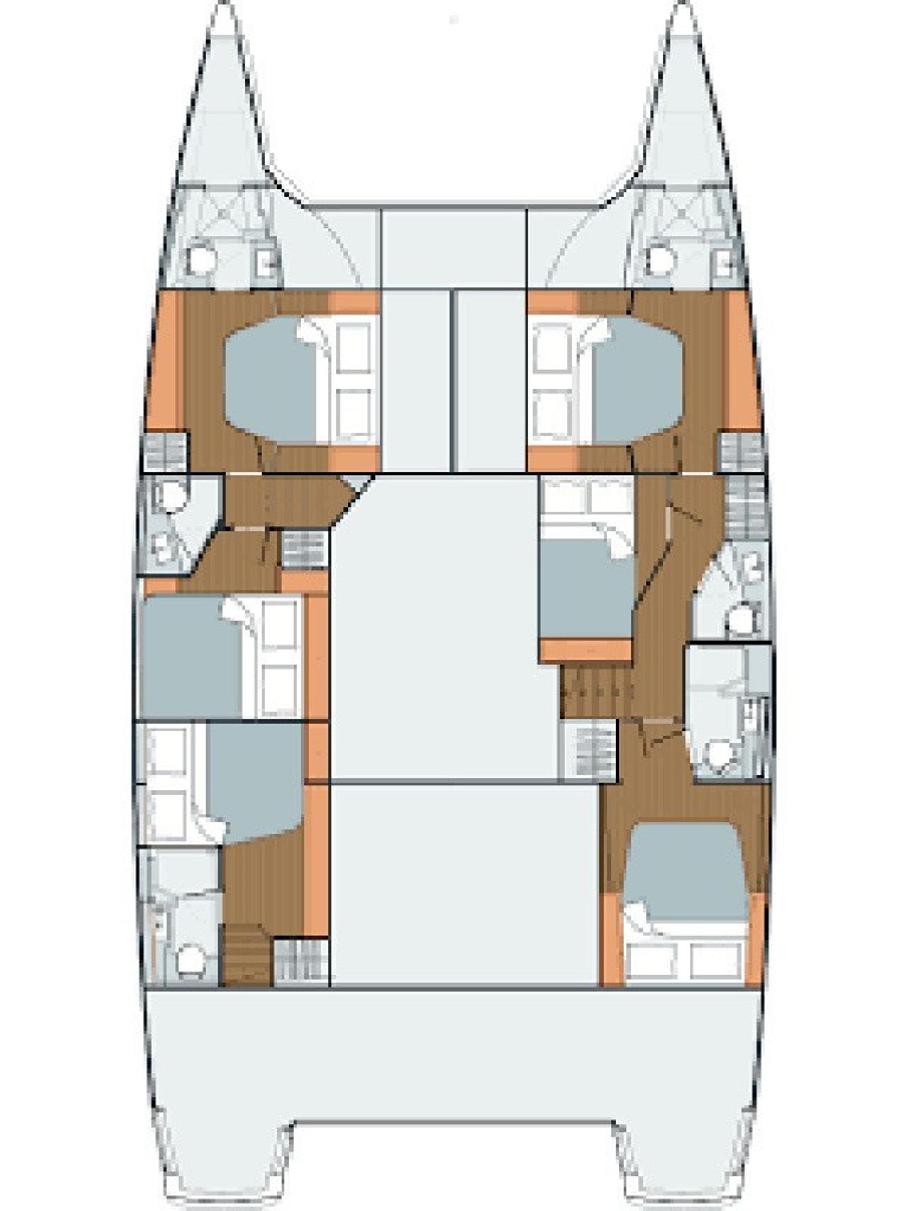 Noleggio Fountaine Pajot Saba 50 - 6 + 1 cab. "Feeling Free" a Sveti Filip i Jakov | Nautilus - Slika 2