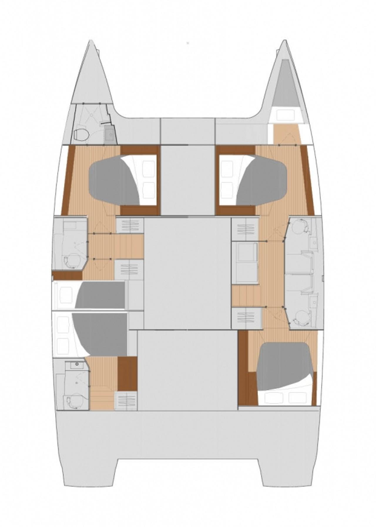 Najam Fountaine Pajot Saona 47 Quintet - 5 + 1 cab. "Sunny Wave" u destinaciji Seget Donji | Nautilus - Slika 2