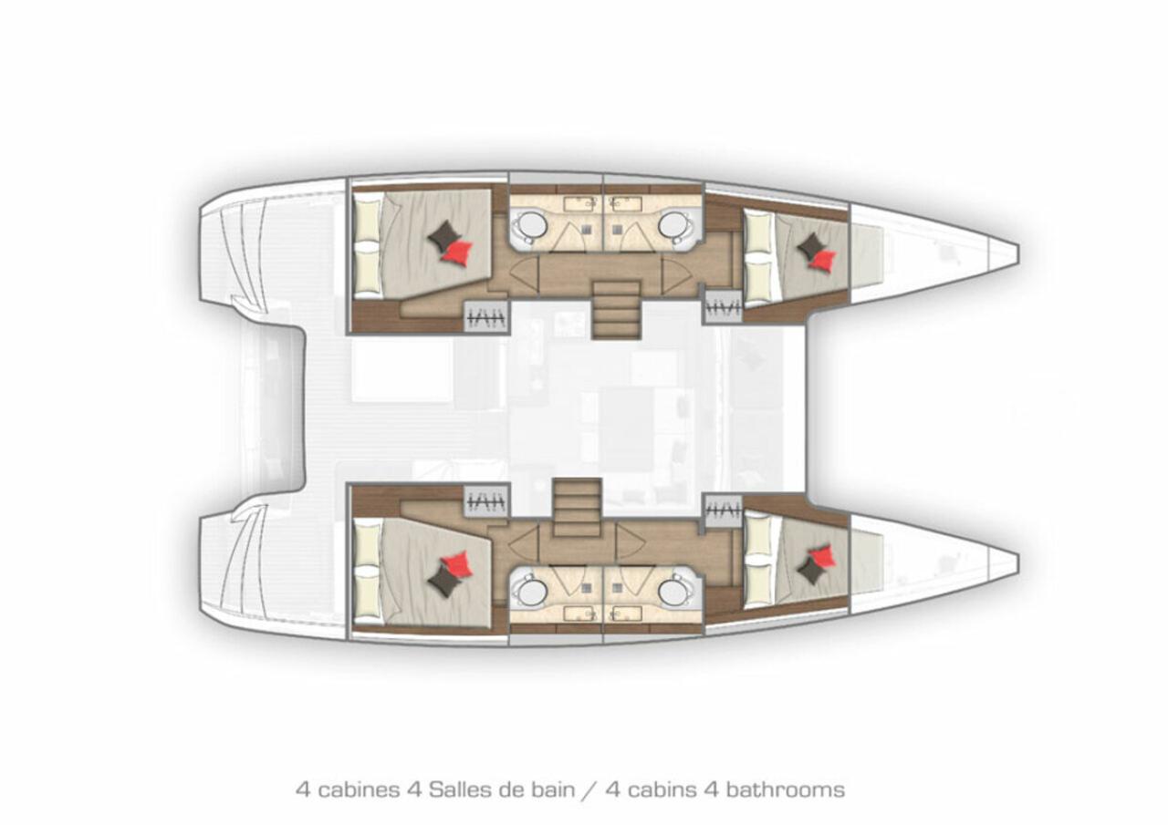 Najam Lagoon 40 - 4 + 2 cab "Sailor Moon" u destinaciji Dubrovnik | Nautilus - Slika 2