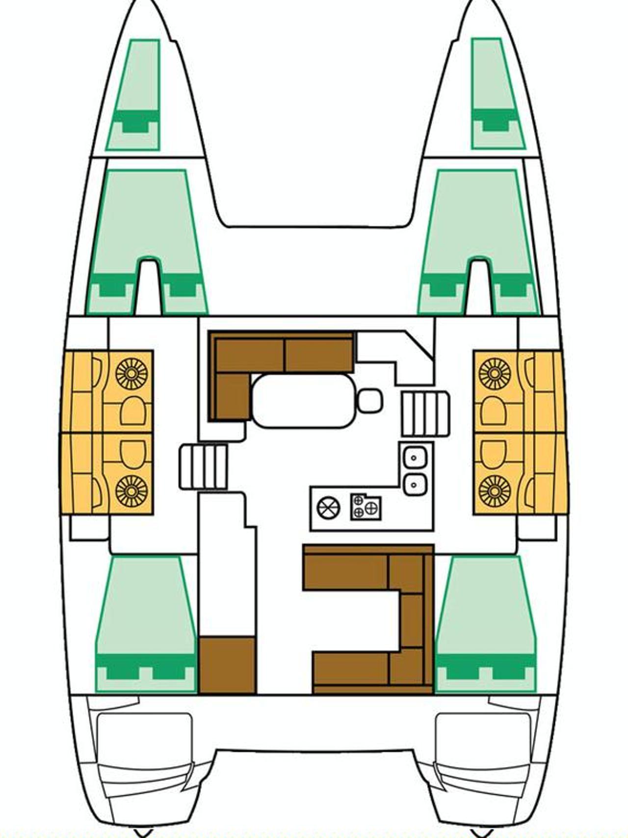 Charter Lagoon 400 S2 - 4 + 2 cab. "Ladies First" in Rogoznica | Nautilus - Slika 2
