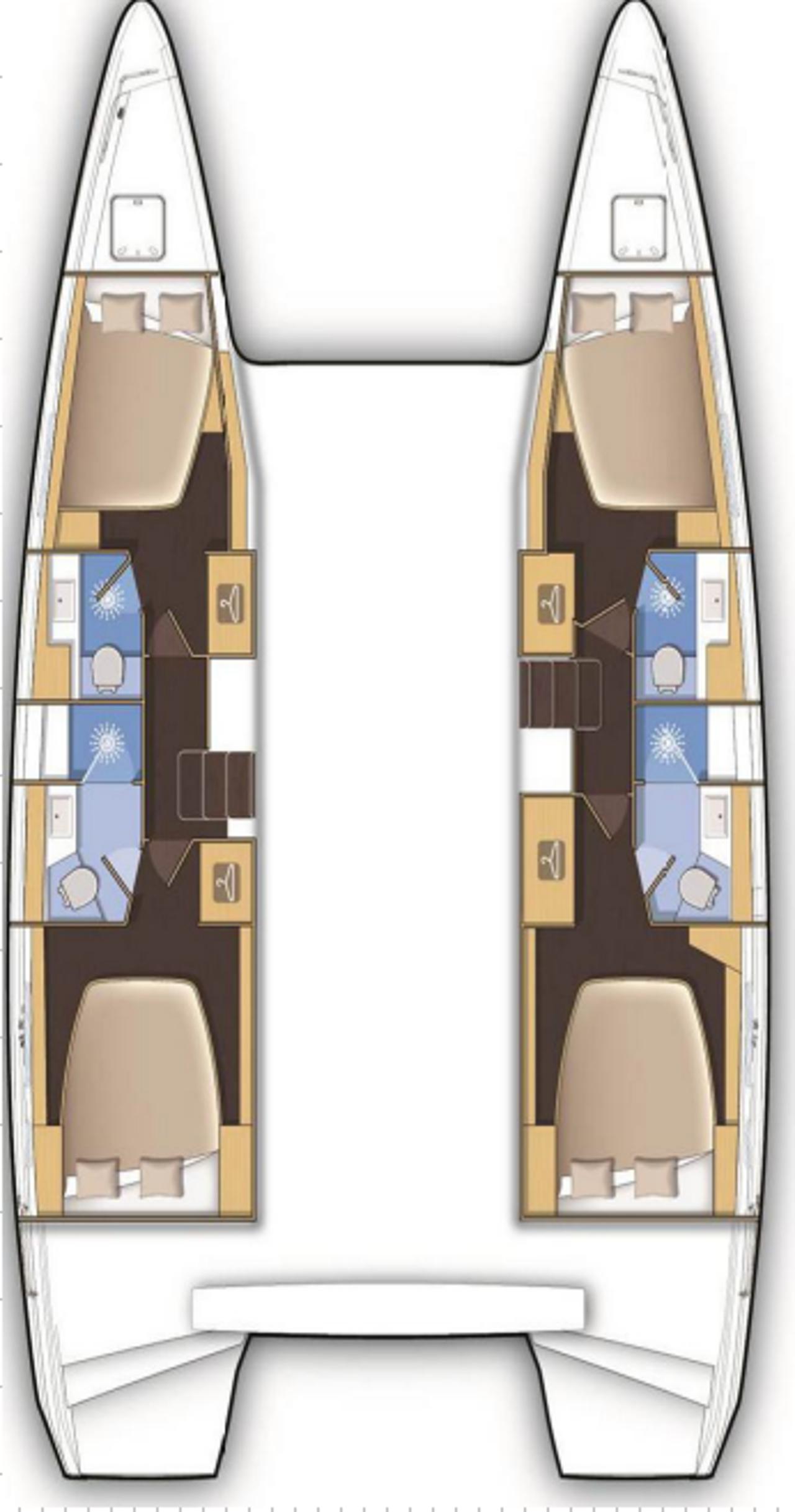 Najam Lagoon 42 - 4 + 2 cab. "Ocean Star" u destinaciji Trogir | Nautilus - Slika 2