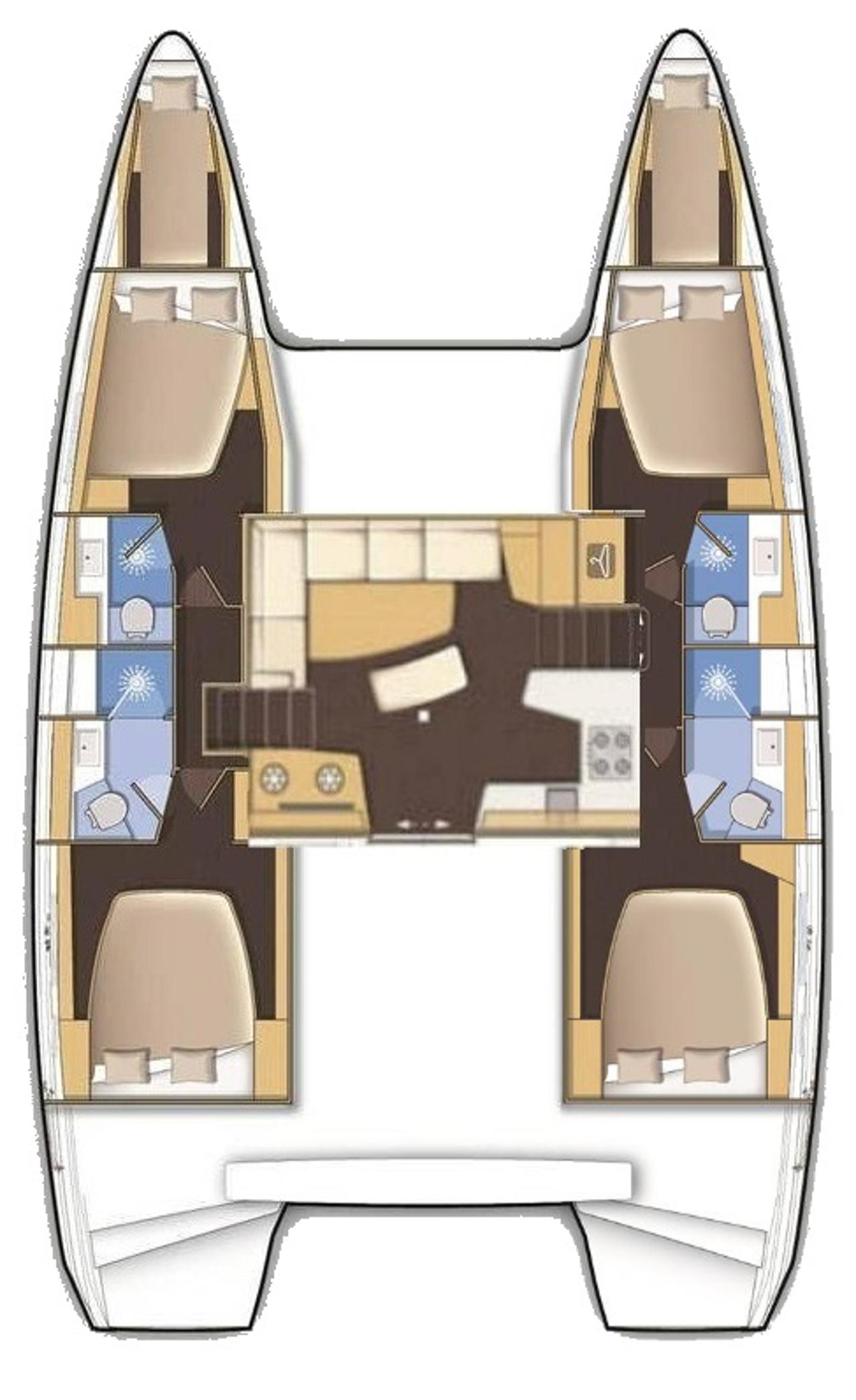 Charter Lagoon 42 - 4 + 2 cab. "Sophie" in Trogir | Nautilus - Slika 2