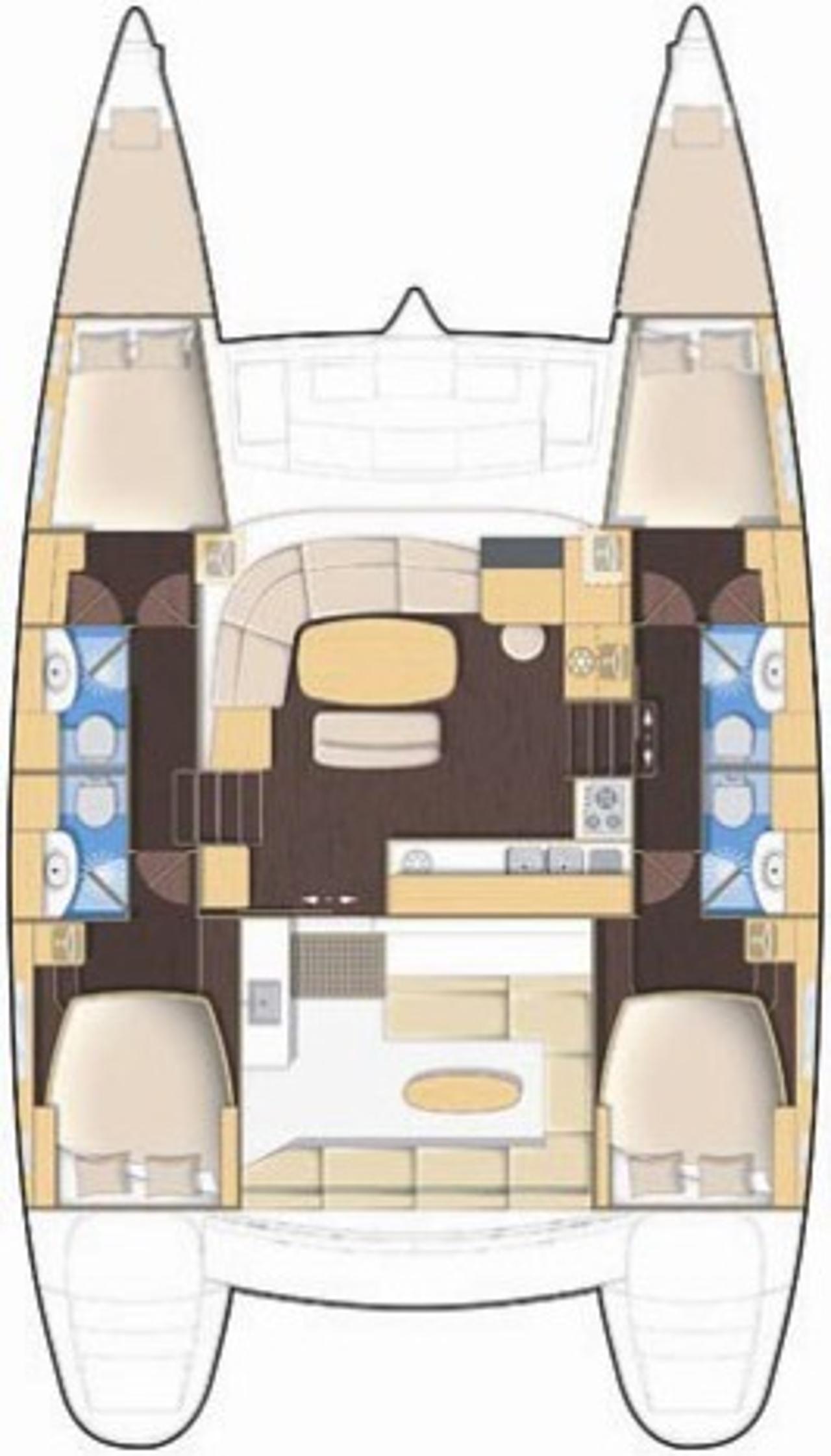 Charter Lagoon 440 - 4 + 2 cab. "Oceanus" in Punat | Nautilus - Slika 2