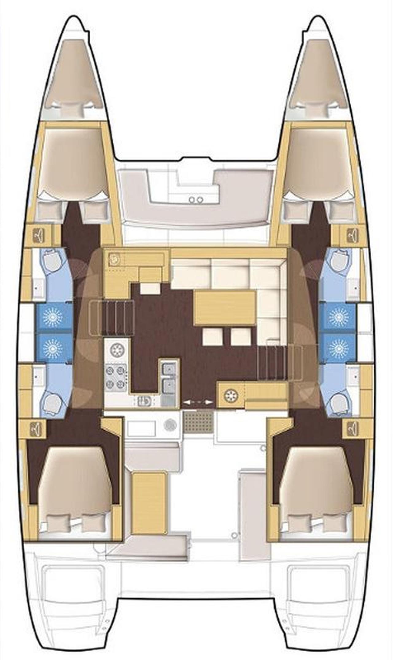 Charter Lagoon 450 - 4 + 2 cab. "Simply The Best" in Trogir | Nautilus - Slika 2