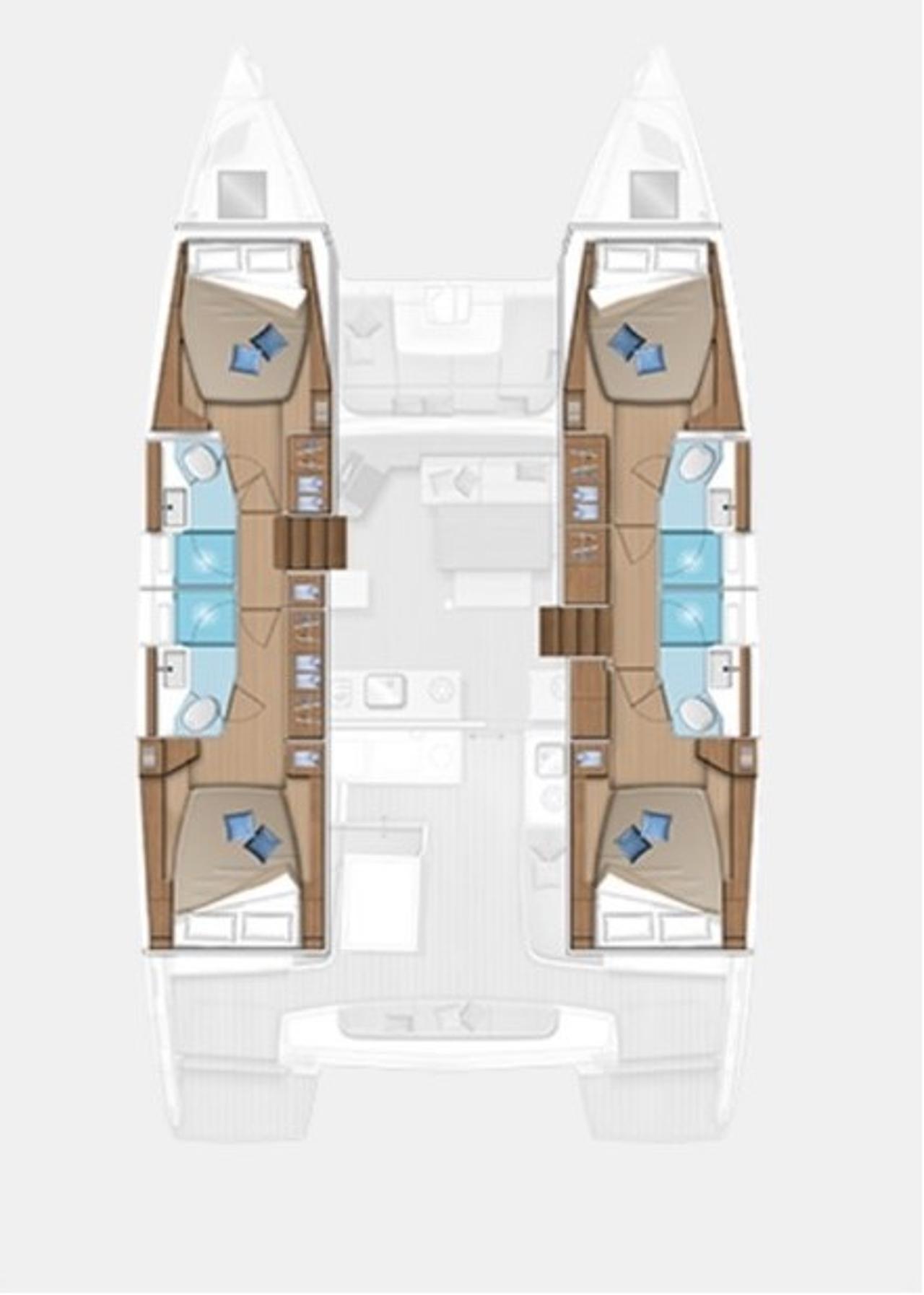 Charter Lagoon 46 - 4 + 2 cab. "Barbarella III" in Trogir | Nautilus - Slika 2
