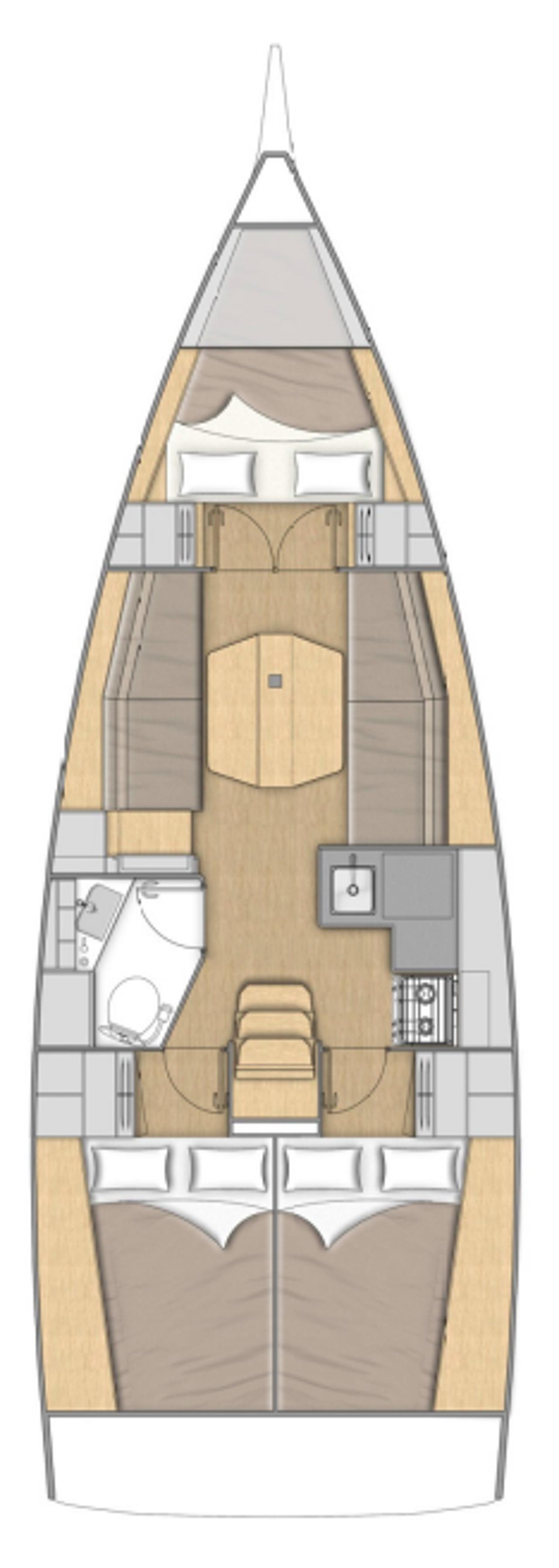 Noleggio Oceanis 34.1 - 3 cab. "Rookie" a Split | Nautilus - Slika 2