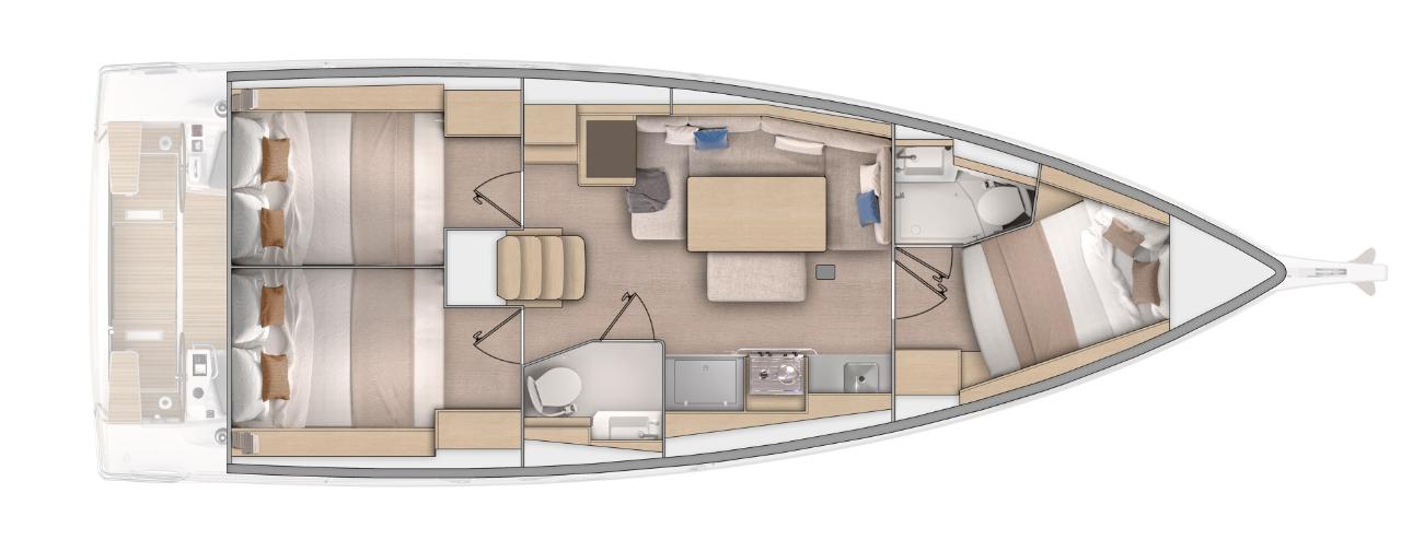 Noleggio Oceanis 37.1 "Breeze" a Split | Nautilus - Slika 2