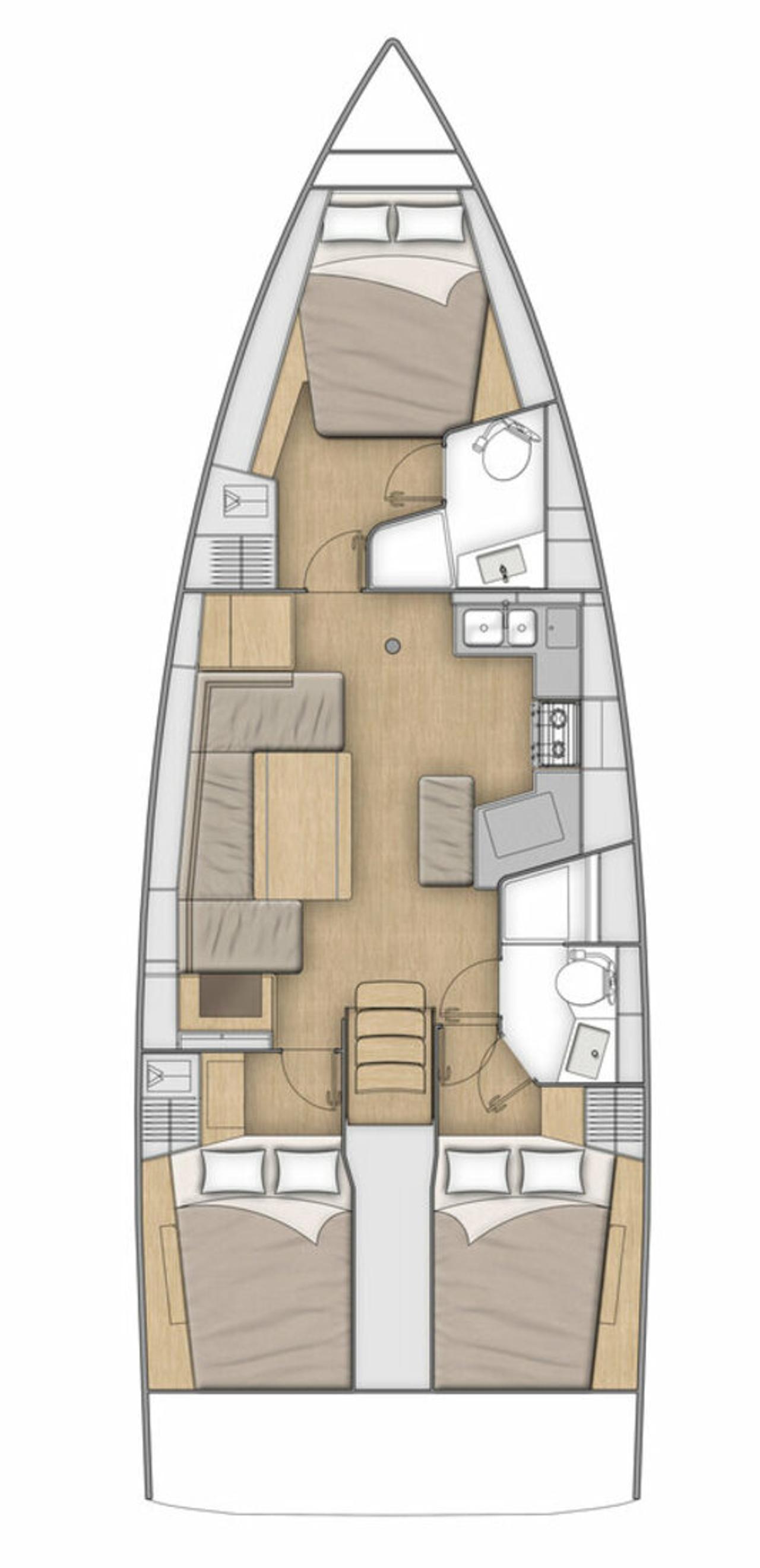 Najam Oceanis 40.1 - 3 cab. "Keiki" u destinaciji Medulin | Nautilus - Slika 2