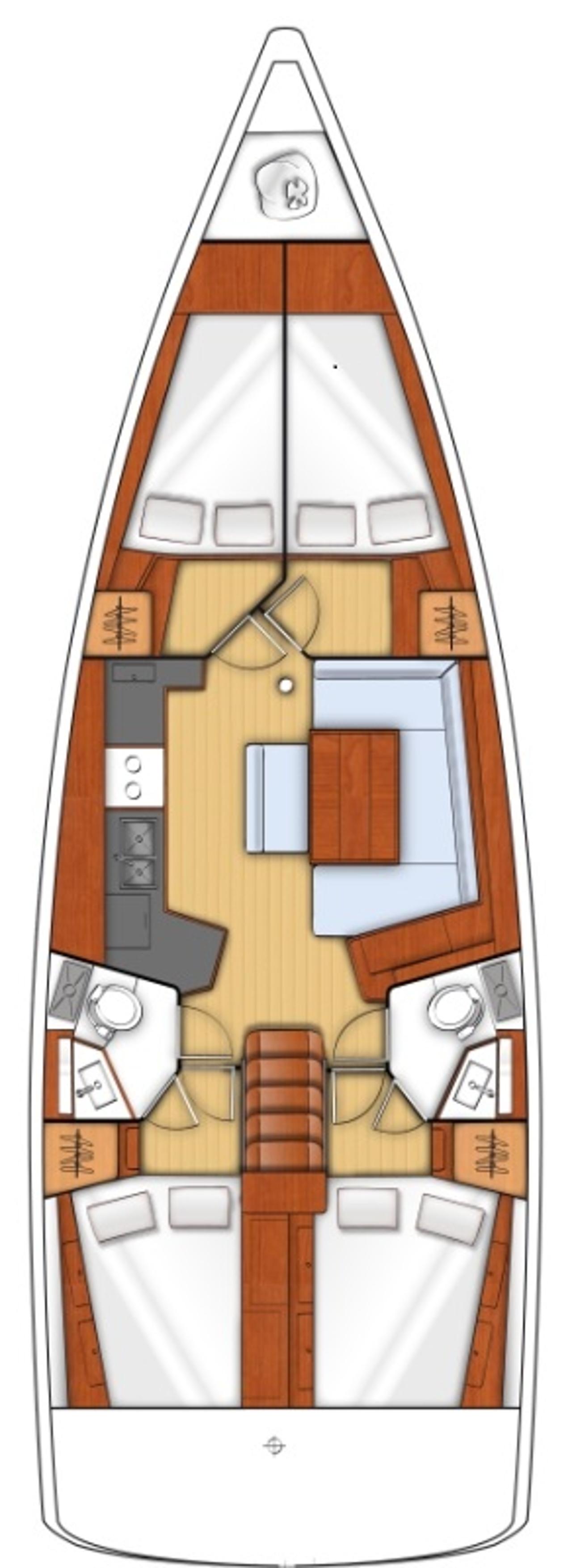 Najam Oceanis 45 - 4 cab. "Parija II" u destinaciji Split | Nautilus - Slika 2