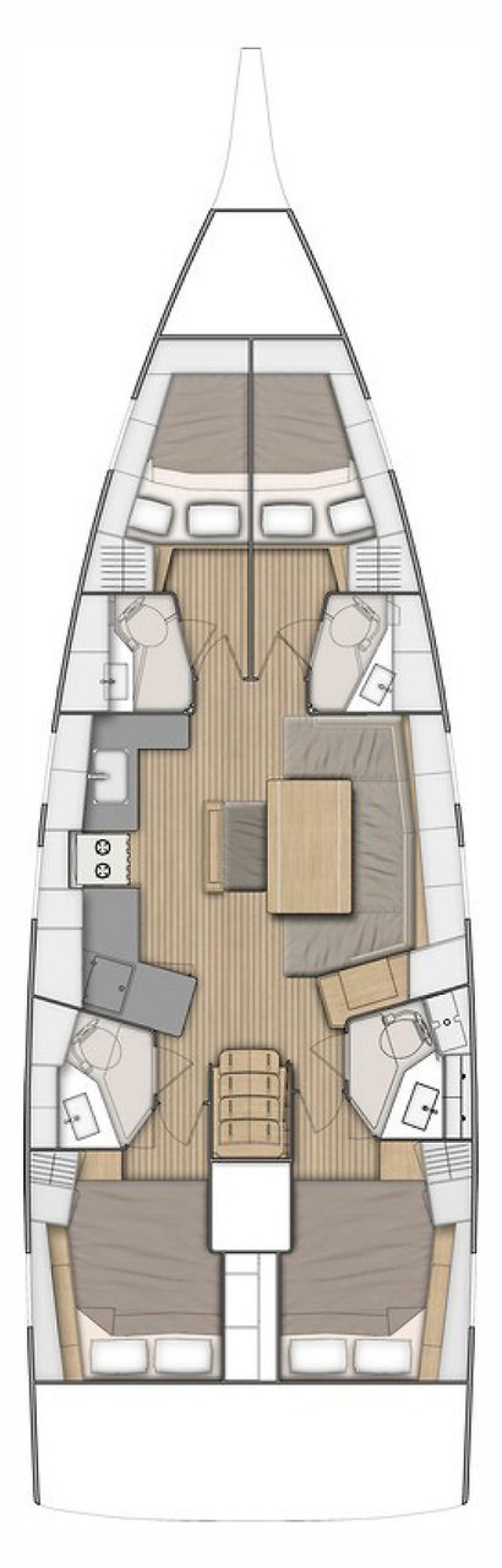 Charter Oceanis 46.1 - 4 cab. "Arabella" in Biograd na Moru | Nautilus - Slika 2