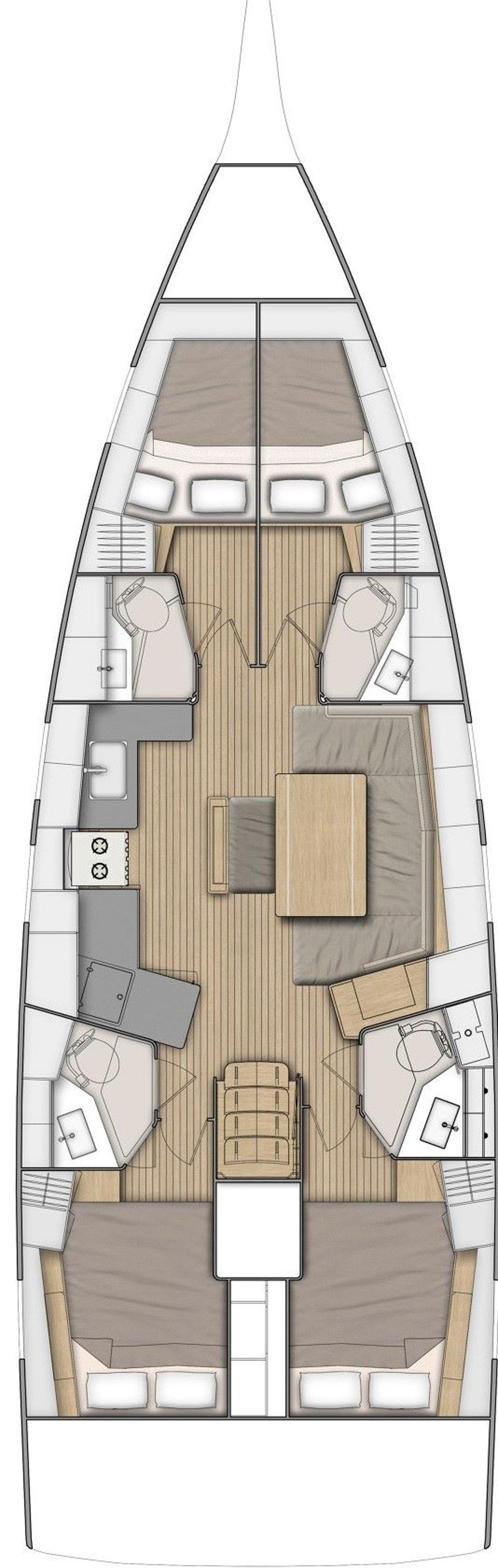 Charter Oceanis 46.1 - 4 cab. "Ladybug" in Trogir | Nautilus - Slika 2