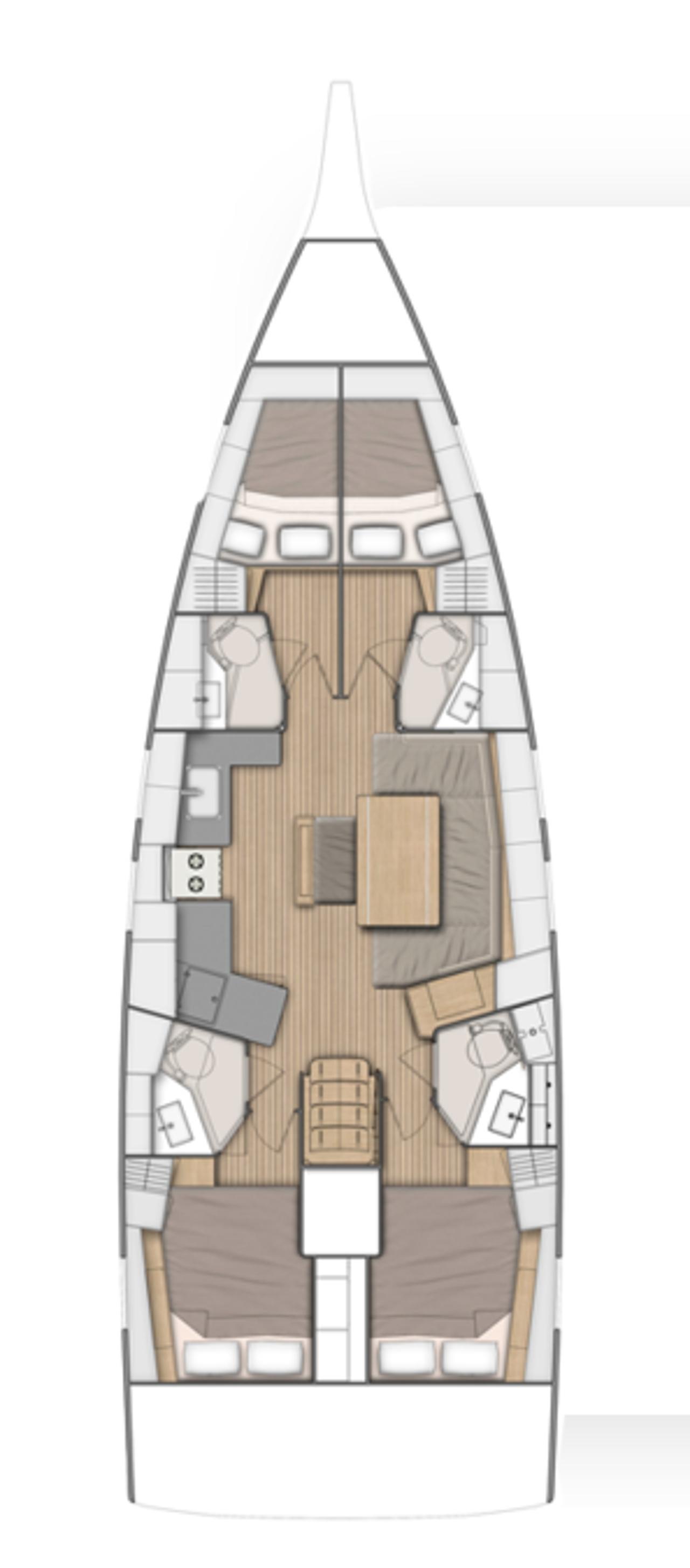 Najam Oceanis 46.1 - 4 cab. "Sea Star" u destinaciji Vodice | Nautilus - Slika 2