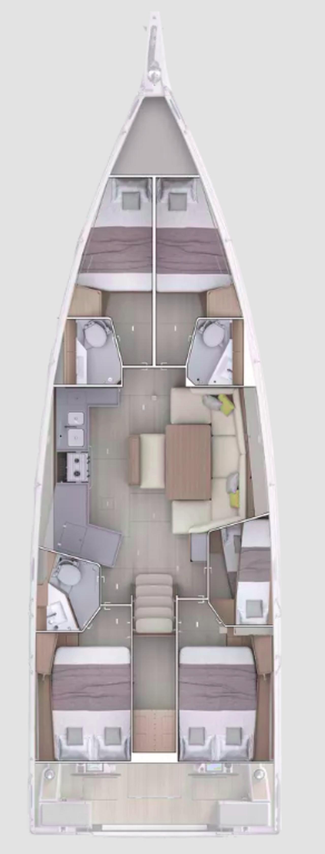 Najam Oceanis 47 - 5 cab. "Tide Of Your Life" u destinaciji Split | Nautilus - Slika 2