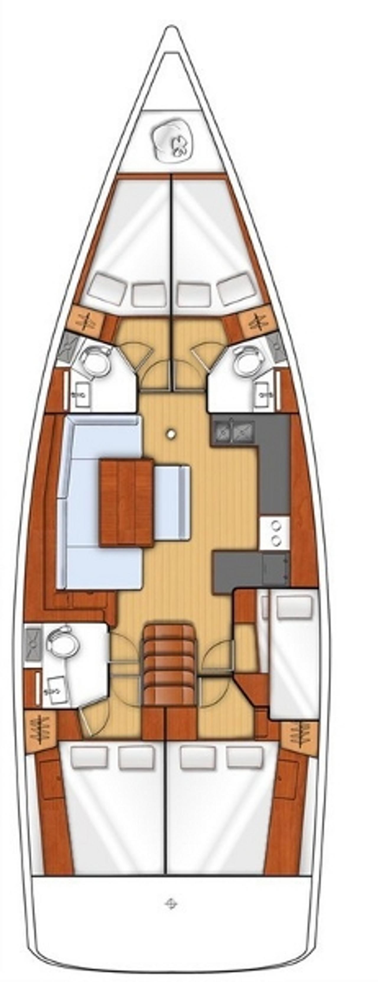 Najam Oceanis 48 - 5 cab. "Ultra Dubrovnik" u destinaciji Medulin | Nautilus - Slika 2