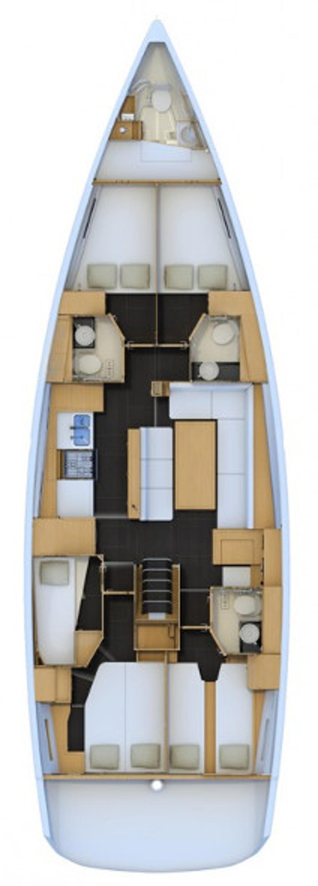 Charter Jeanneau 54 - 6 cab. "Blue Angel" in Split | Nautilus - Slika 2