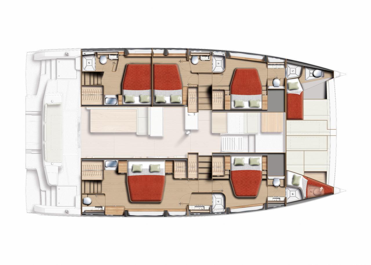 Charter Bali 5.2 - 5 + 2 cab. "Voilà" in Kaštela | Nautilus - Slika 2