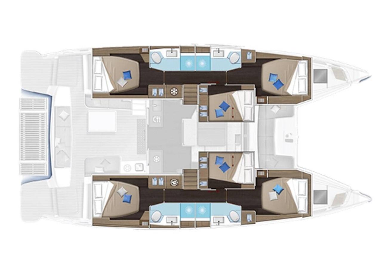 Najam Lagoon 51 - 6 + 2 cab. "Maestro" u destinaciji Seget Donji | Nautilus - Slika 2