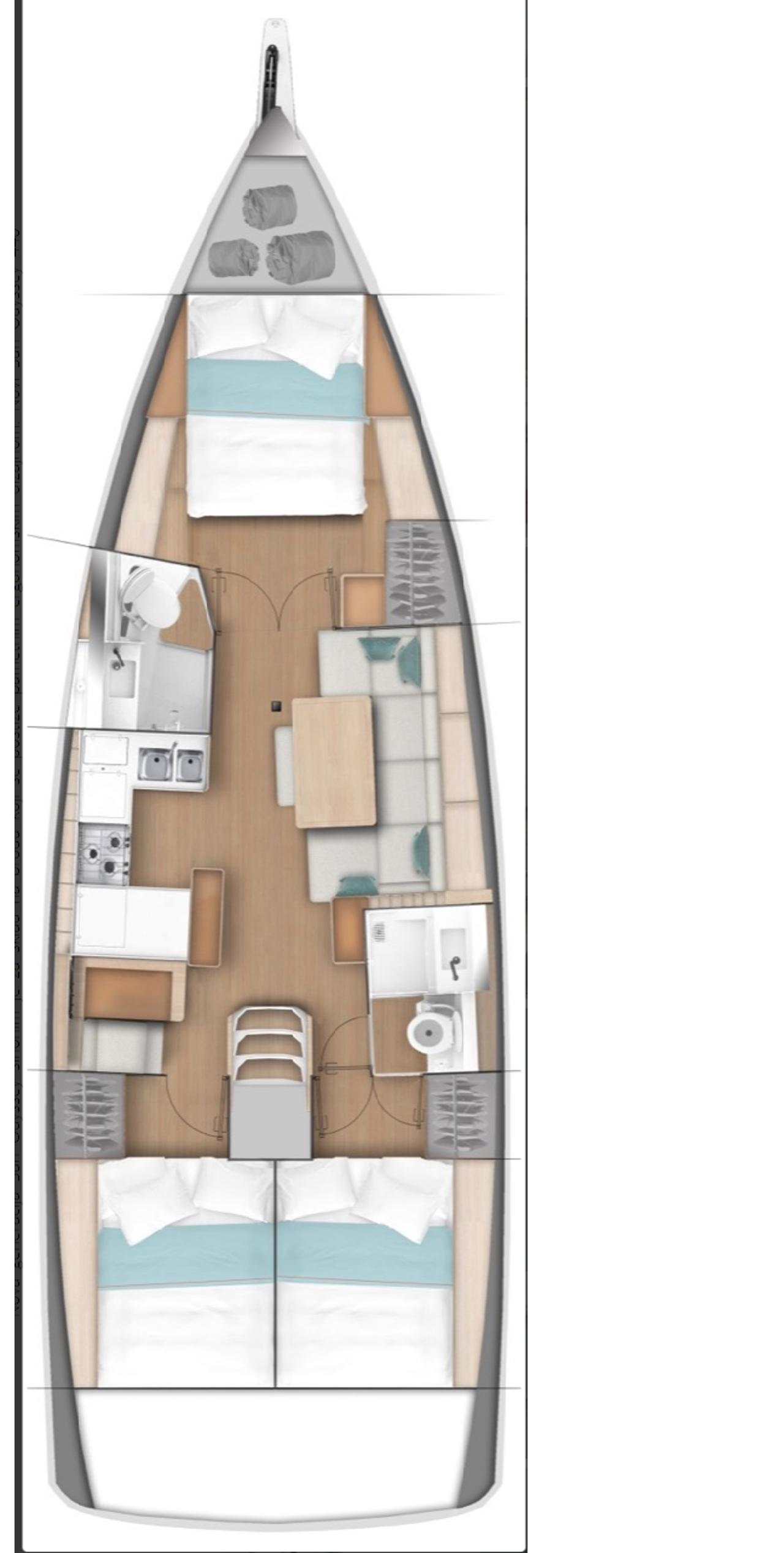 Charter Sun Odyssey 440 - 3 cab. "Lucia II" in Seget Donji | Nautilus - Slika 2