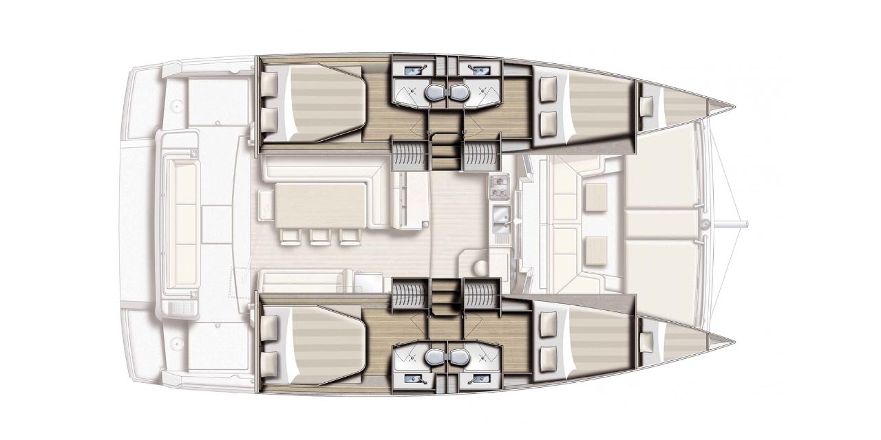 Charter Bali 4.1 - 4 + 2 cab. "Anemoskala" in Krf | Nautilus - Slika 2