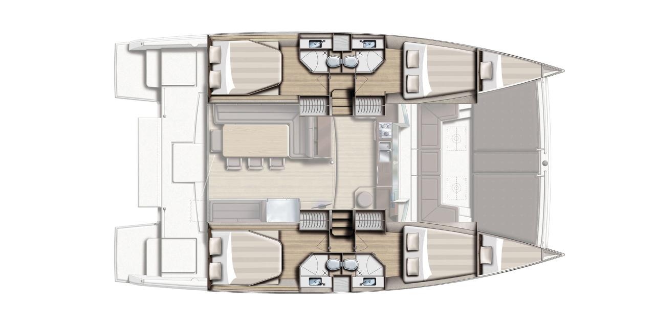 Charter Bali 4.3 - 4 + 2 cab. "Annita" in Preveza | Nautilus - Slika 2