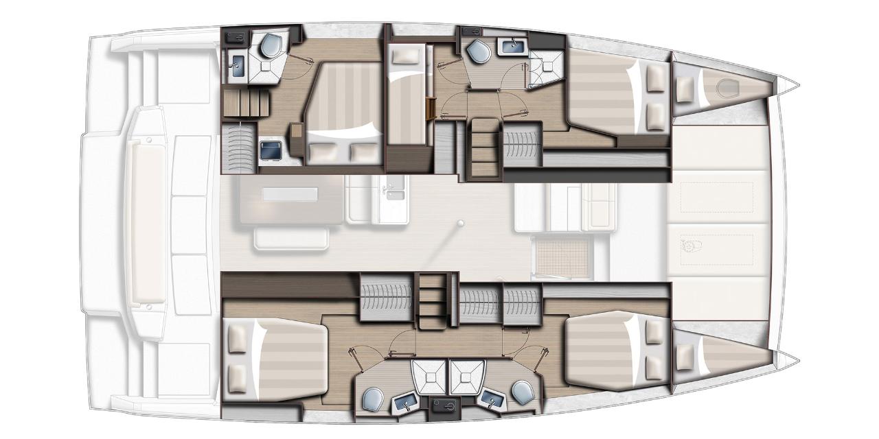 Najam Bali 4.6 - 5 + 2 cab. "Rafaela" u destinaciji Preveza | Nautilus - Slika 2