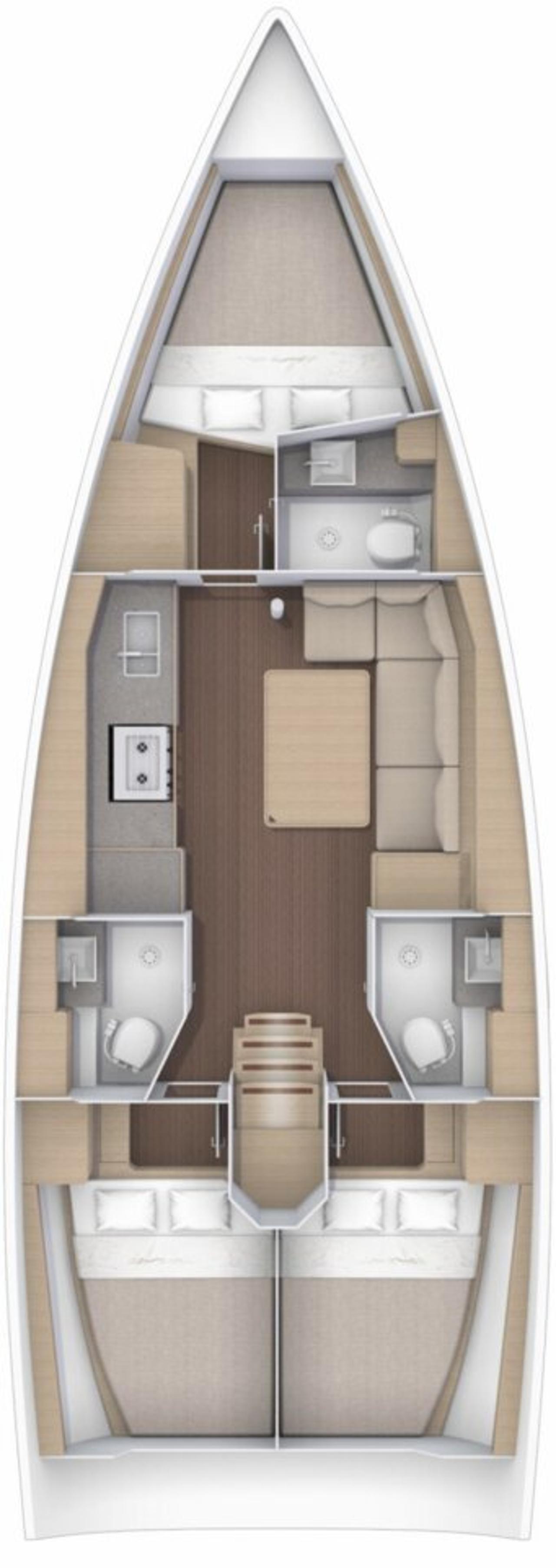 Charter Dufour 390 GL "Agnes" in Kos | Nautilus - Slika 2