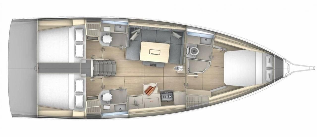 Najam Dufour 41 - 3 cab. "Grace" u destinaciji Alimos | Nautilus - Slika 2