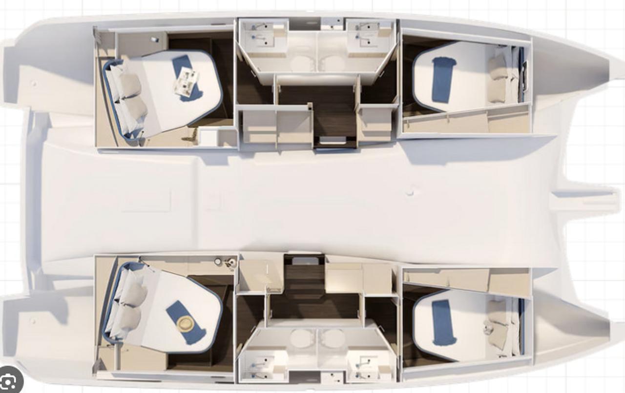 Najam Fountaine Pajot FP 41 Quatuor 4 "Agios Ephraim" u destinaciji Lavreotiki Municipal Unit | Nautilus - Slika 4