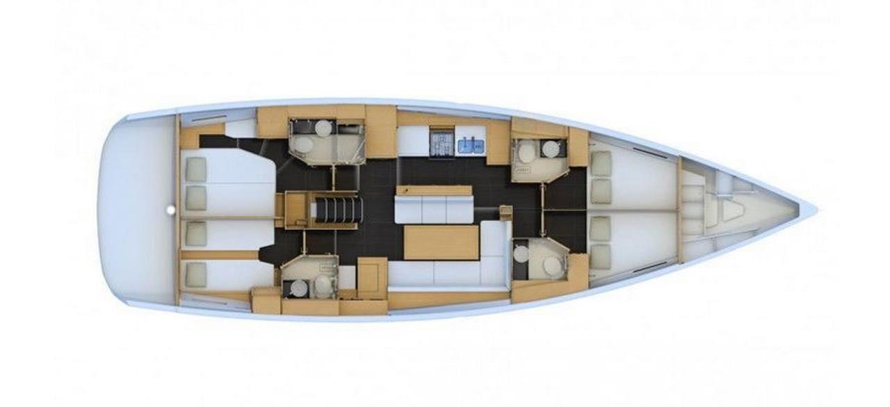 Najam Jeanneau 54 - 4 + 1 cab. "Scorpius" u destinaciji Kos | Nautilus - Slika 2