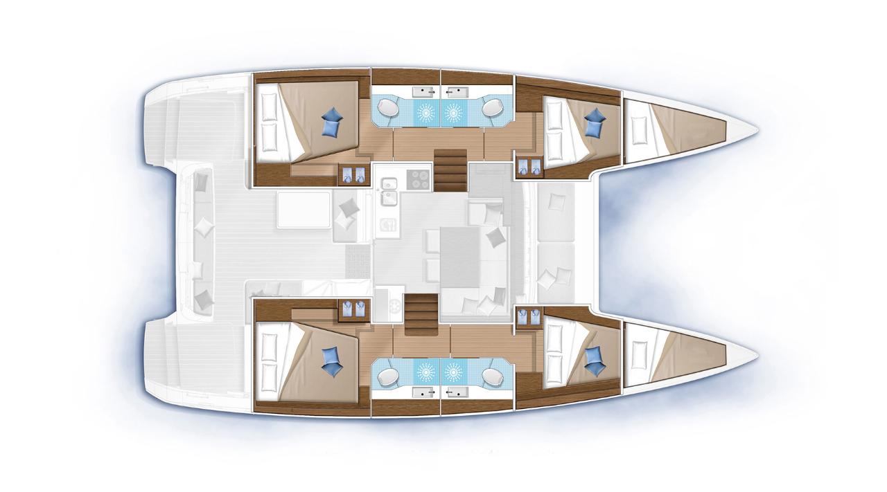 Charter Lagoon 40 - 4 + 2 cab "Thalasea" in Krf | Nautilus - Slika 3