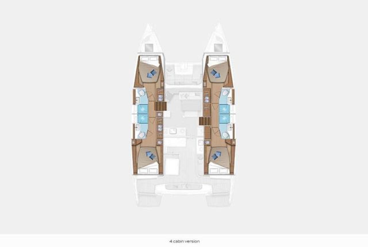 Charter Lagoon 46 - 4 + 2 cab. "Harmony" in Lavreotiki Municipal Unit | Nautilus - Slika 3