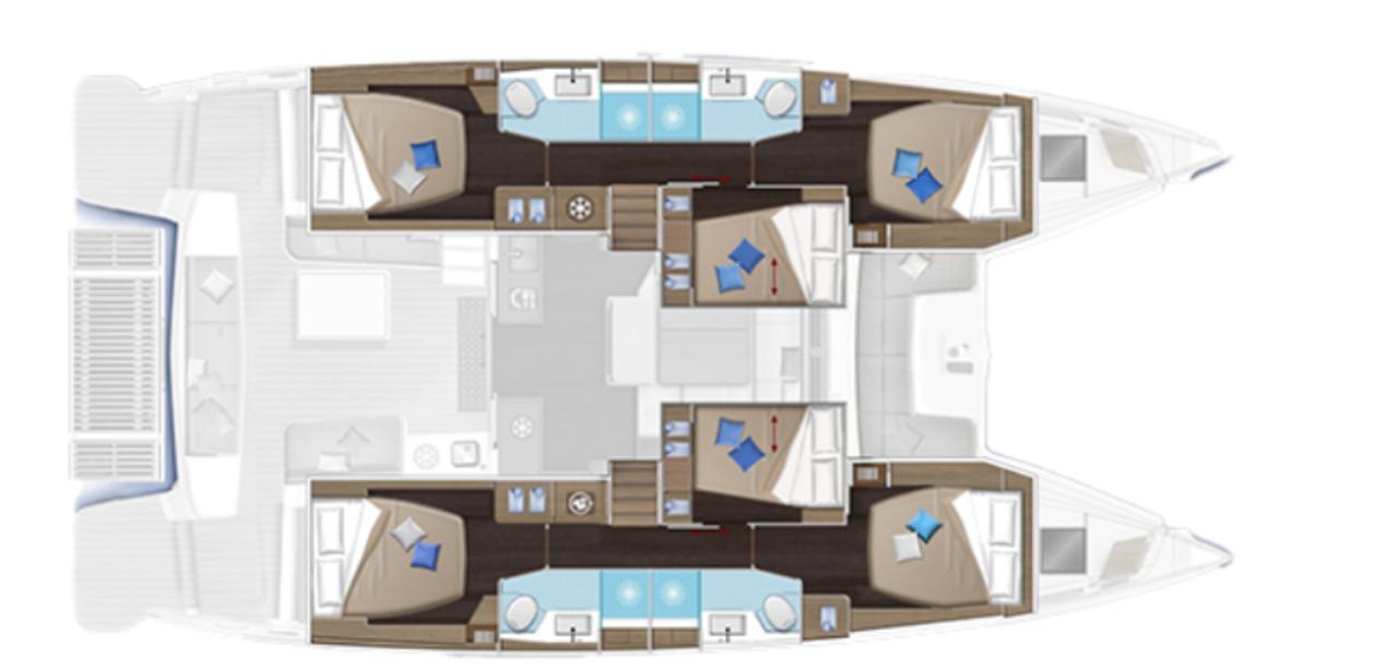 Najam Lagoon 51 - 6 cab. "One Feeling" u destinaciji Alimos | Nautilus - Slika 2